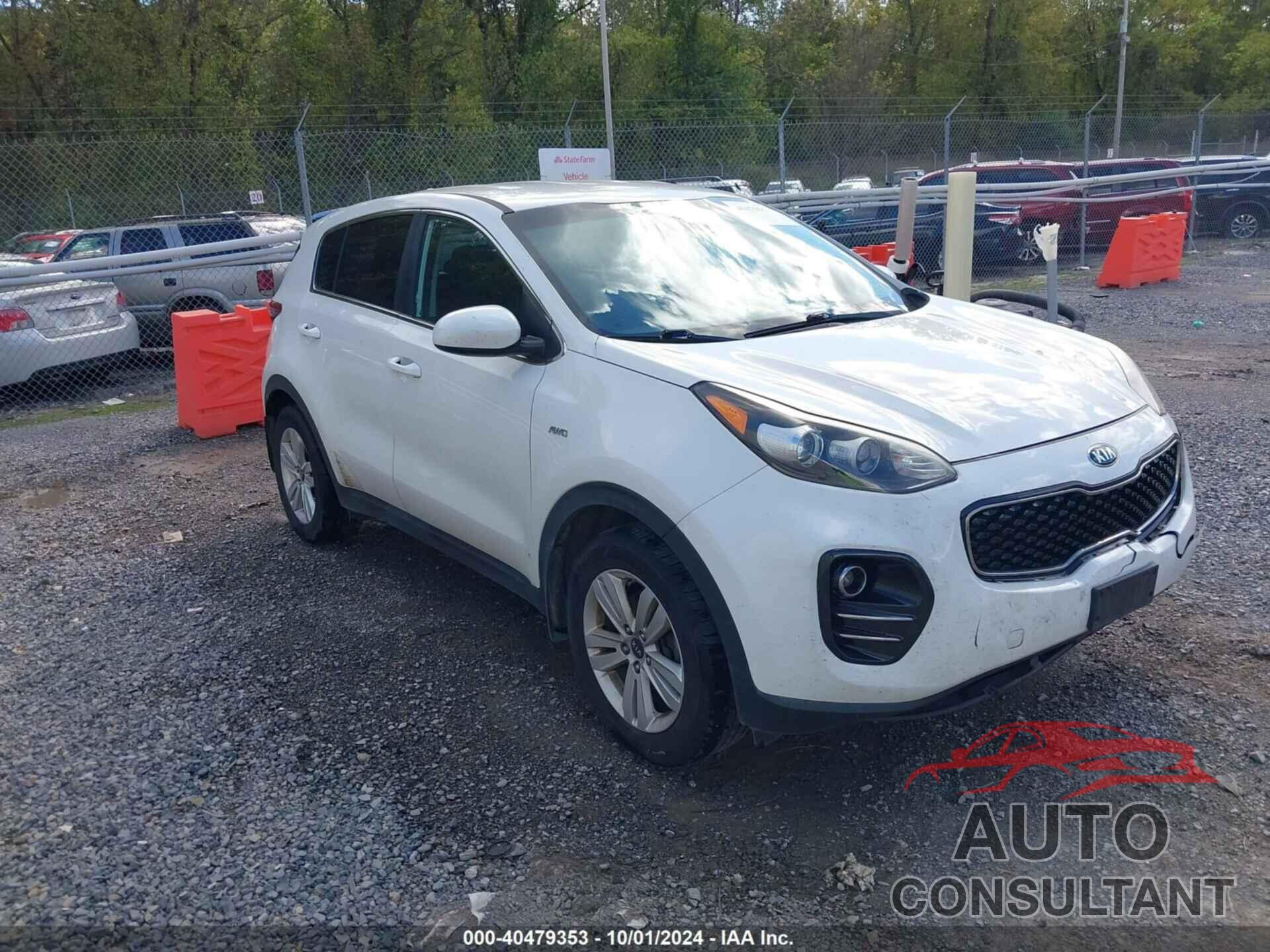 KIA SPORTAGE 2017 - KNDPMCAC1H7288871