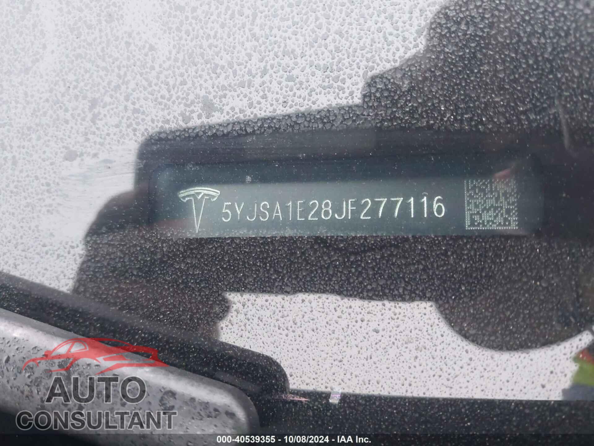 TESLA MODEL S 2018 - 5YJSA1E28JF277116