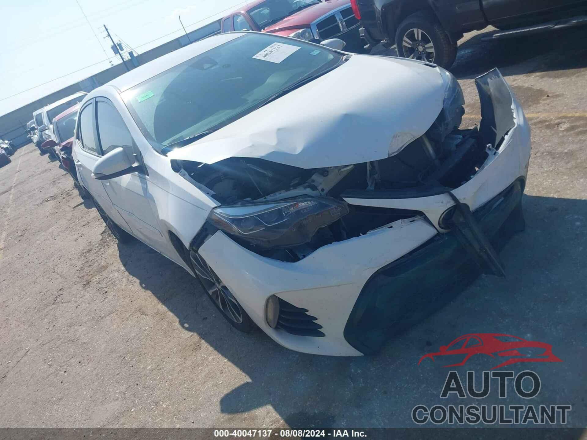 TOYOTA COROLLA 2019 - 5YFBURHE1KP883908
