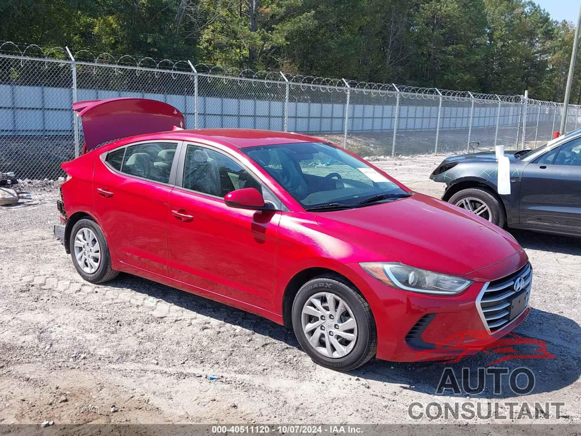 HYUNDAI ELANTRA 2017 - 5NPD74LF5HH125921