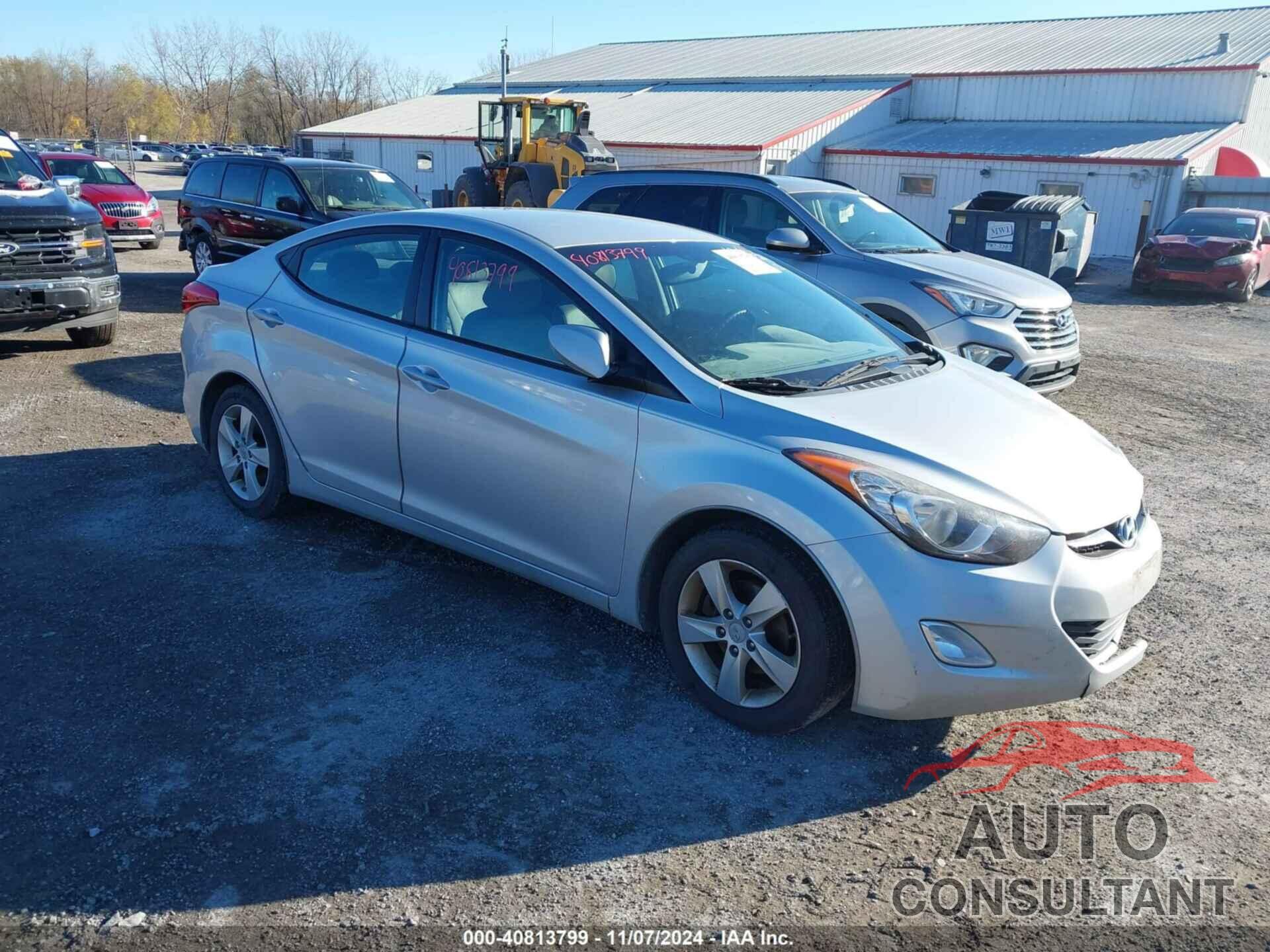 HYUNDAI ELANTRA 2012 - KMHDH4AE7CU205044