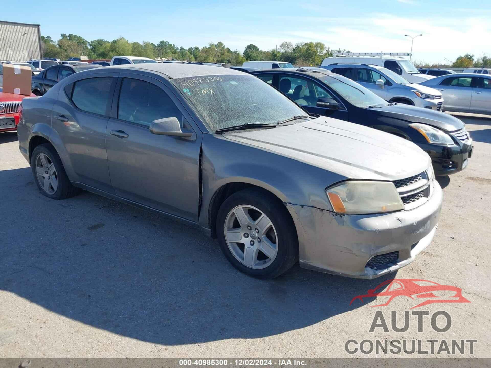 DODGE AVENGER 2012 - 1C3CDZAB2CN109562