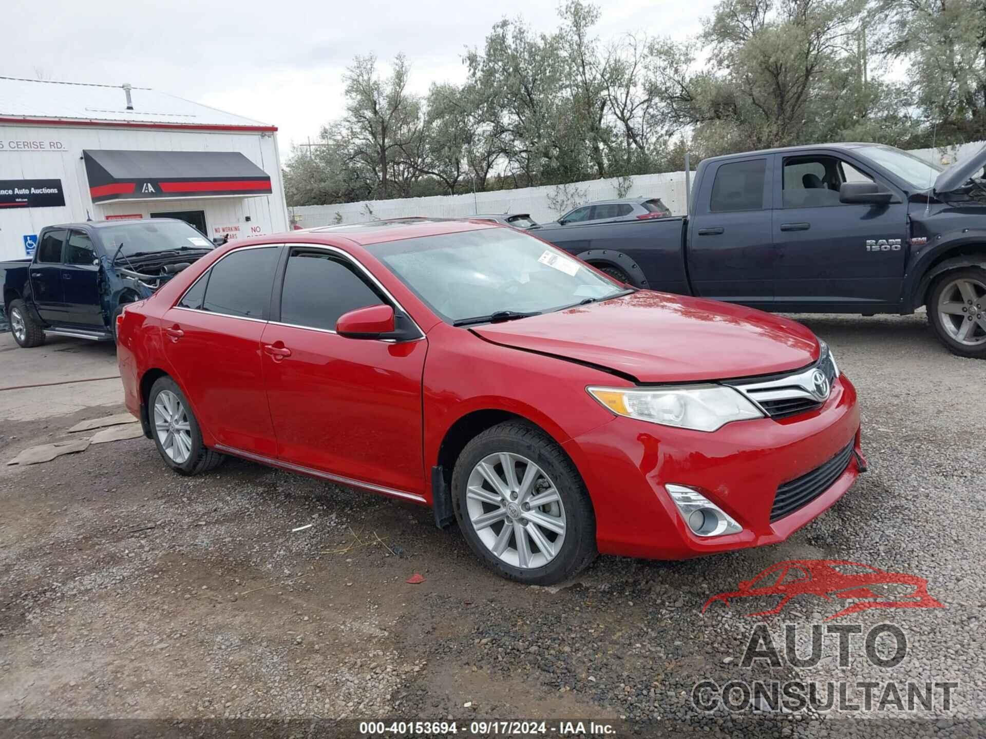TOYOTA CAMRY 2012 - 4T1BF1FK4CU621417