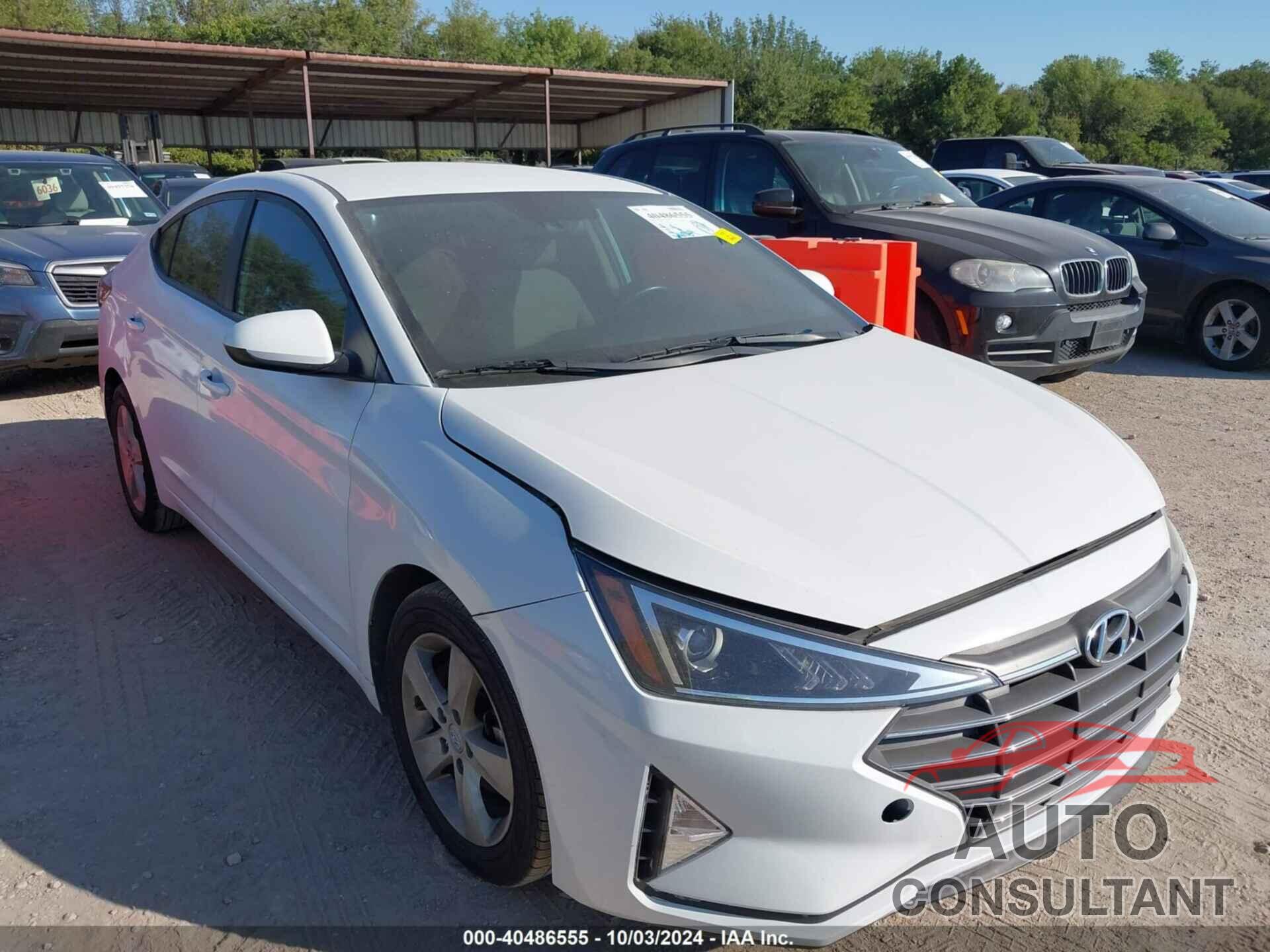 HYUNDAI ELANTRA 2019 - 5NPD94LA6KH455380