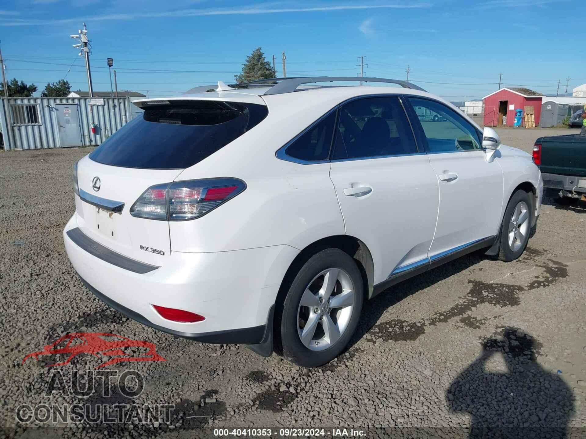 LEXUS RX 350 2012 - 2T2BK1BA2CC127725