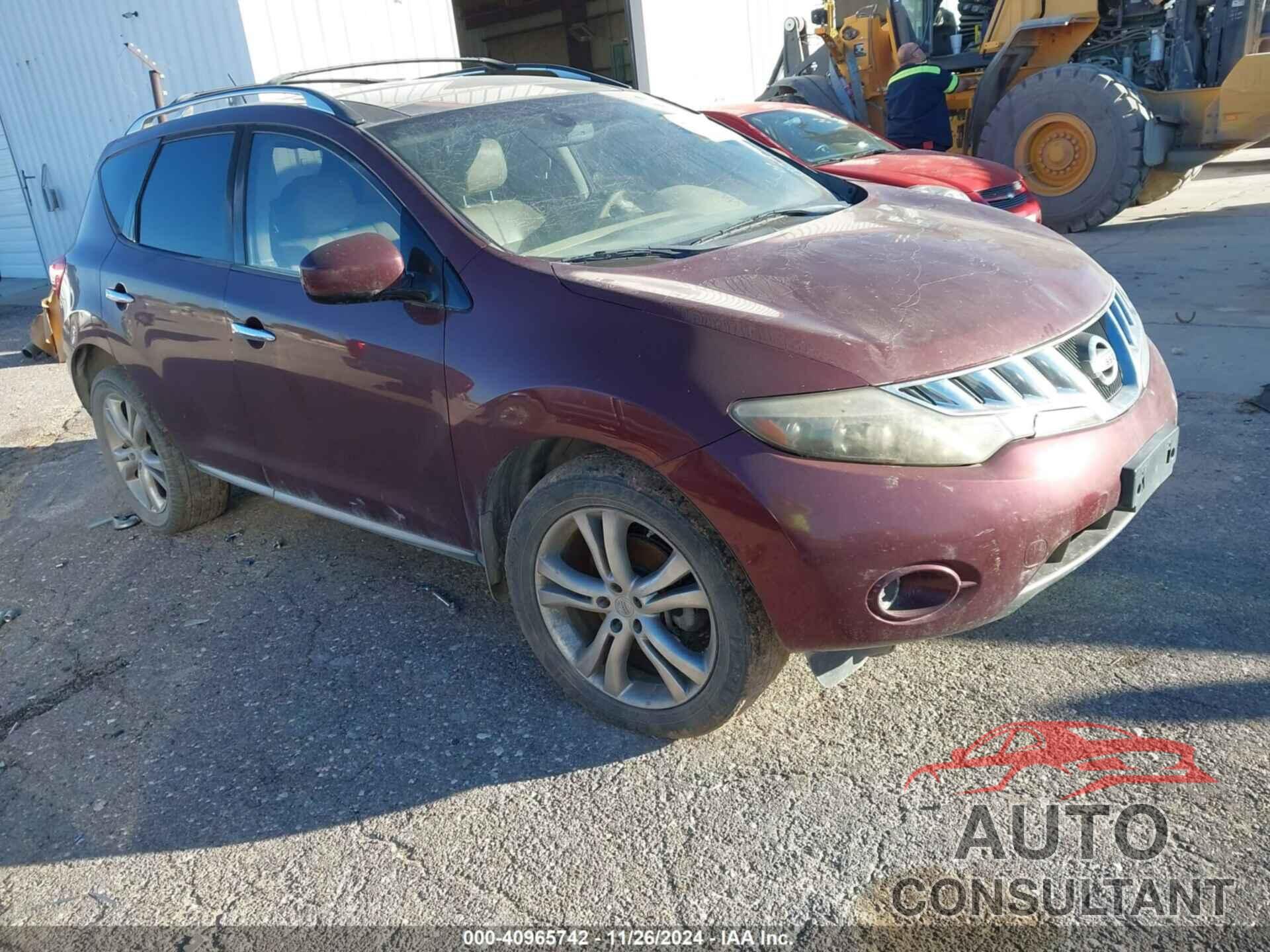NISSAN MURANO 2009 - JN8AZ18W49W130533