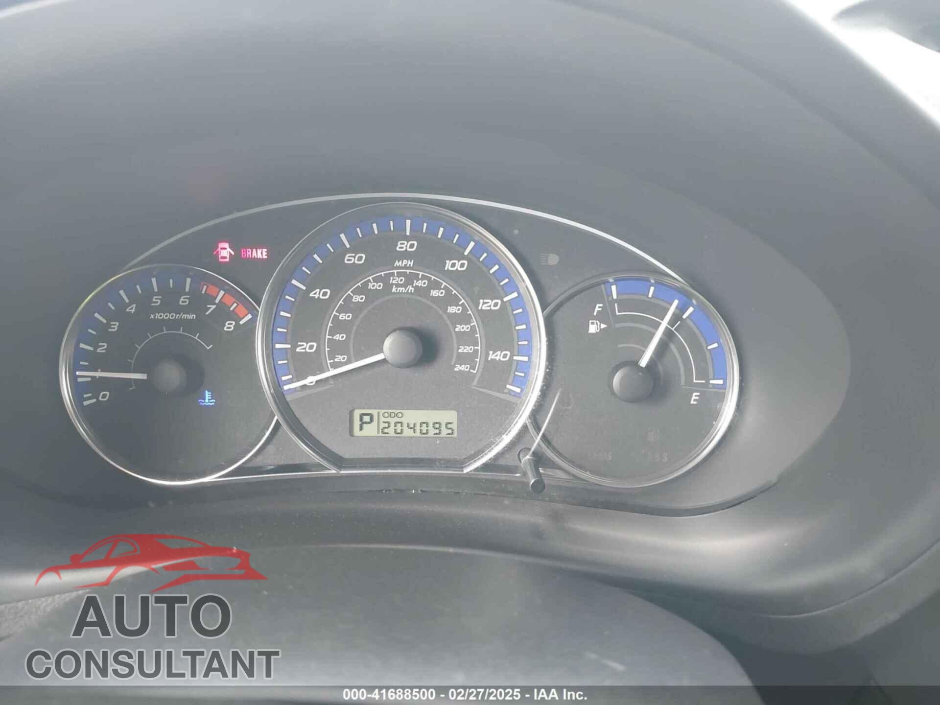 SUBARU FORESTER 2012 - JF2SHAEC5CH428311