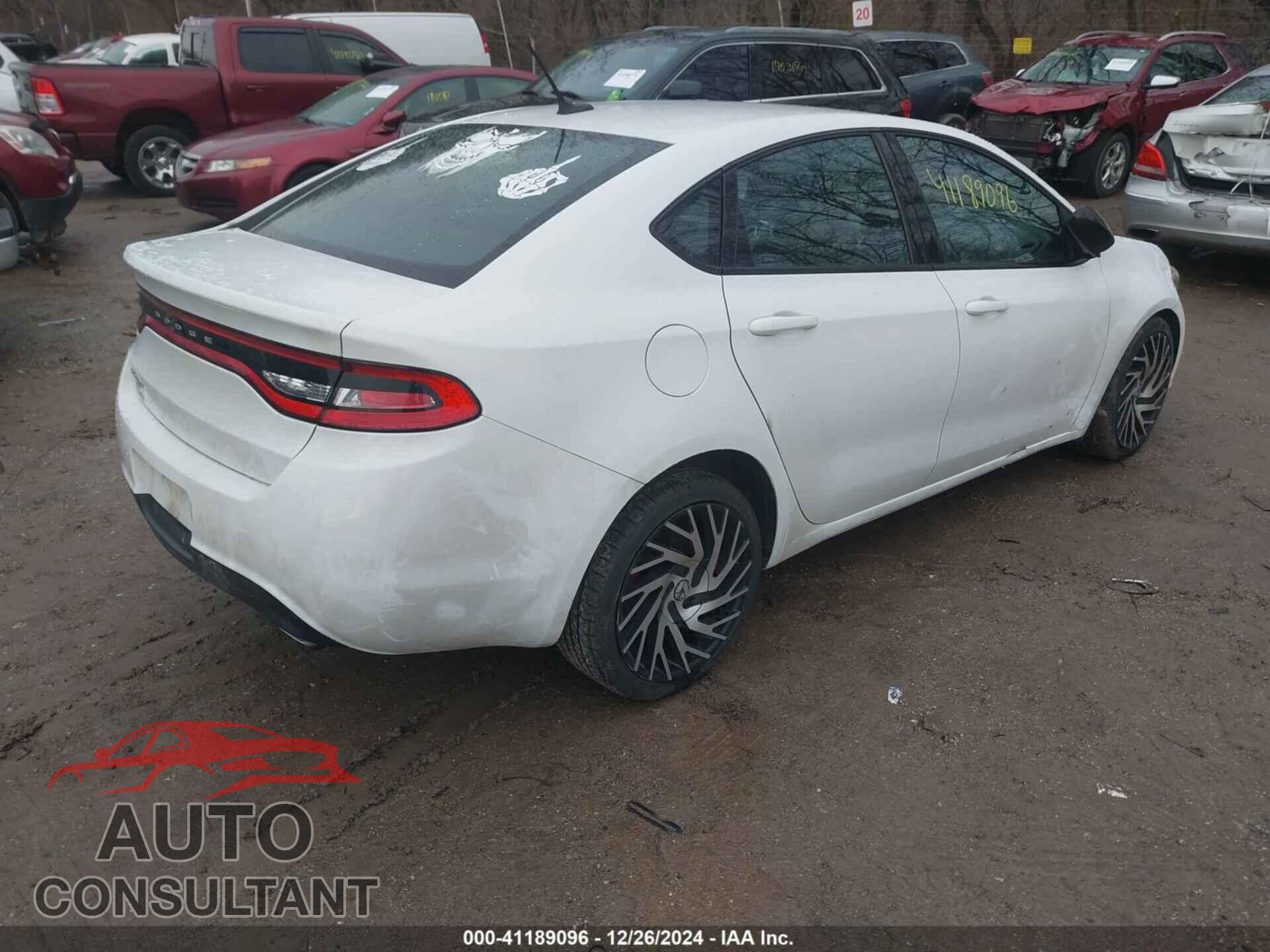 DODGE DART 2015 - 1C3CDFBB5FD345310