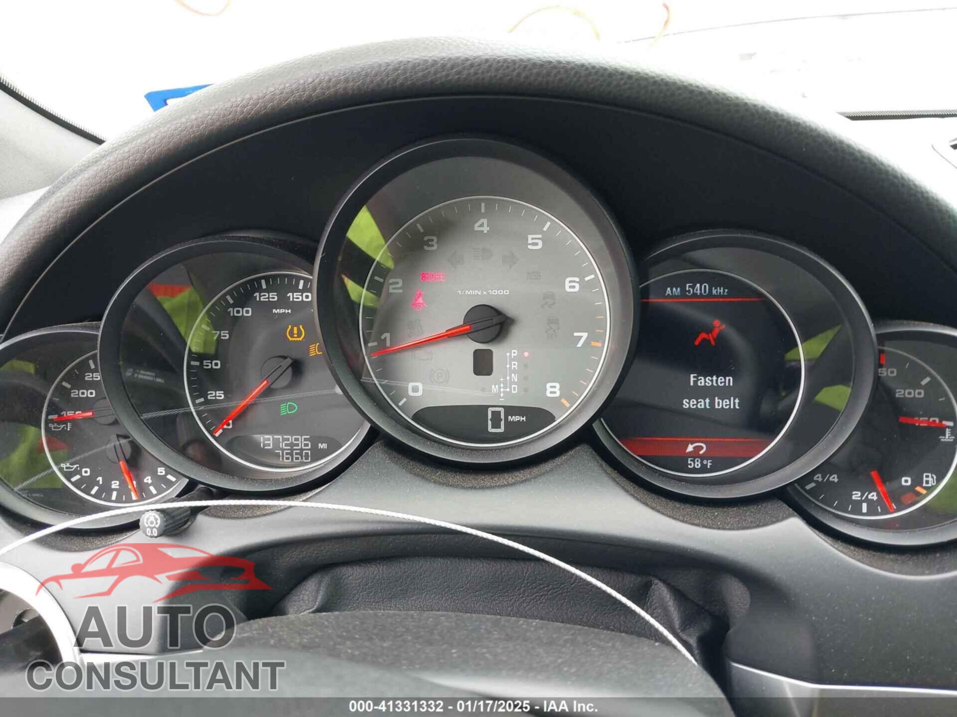 PORSCHE CAYENNE 2011 - WP1AB2A24BLA55710