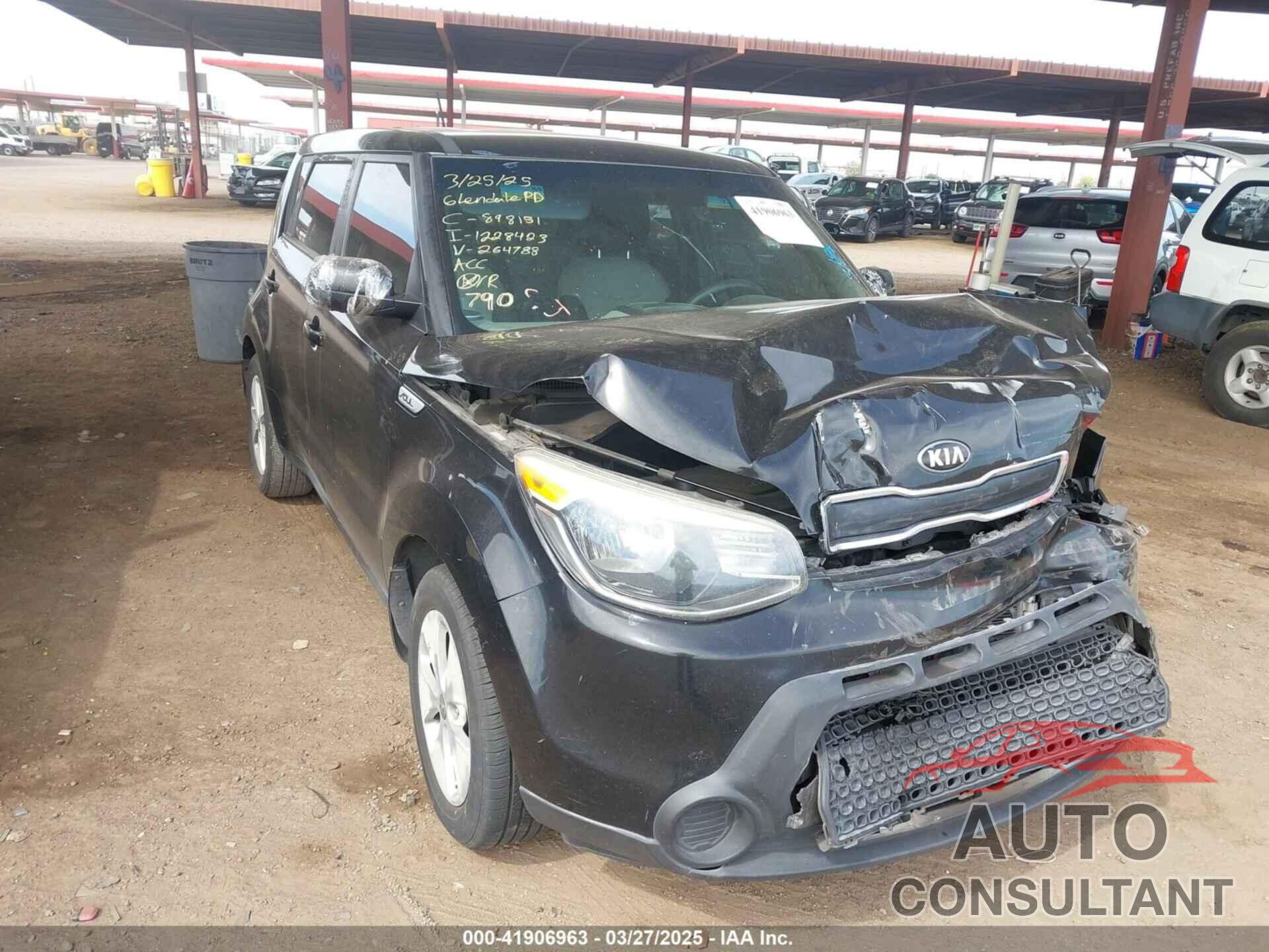 KIA SOUL 2016 - KNDJN2A20G7264788