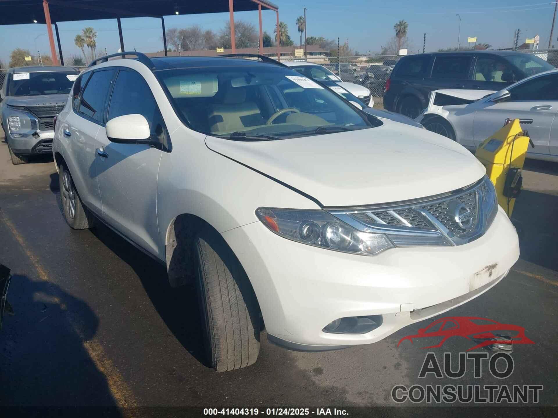 NISSAN MURANO 2012 - JN8AZ1MU4CW116661