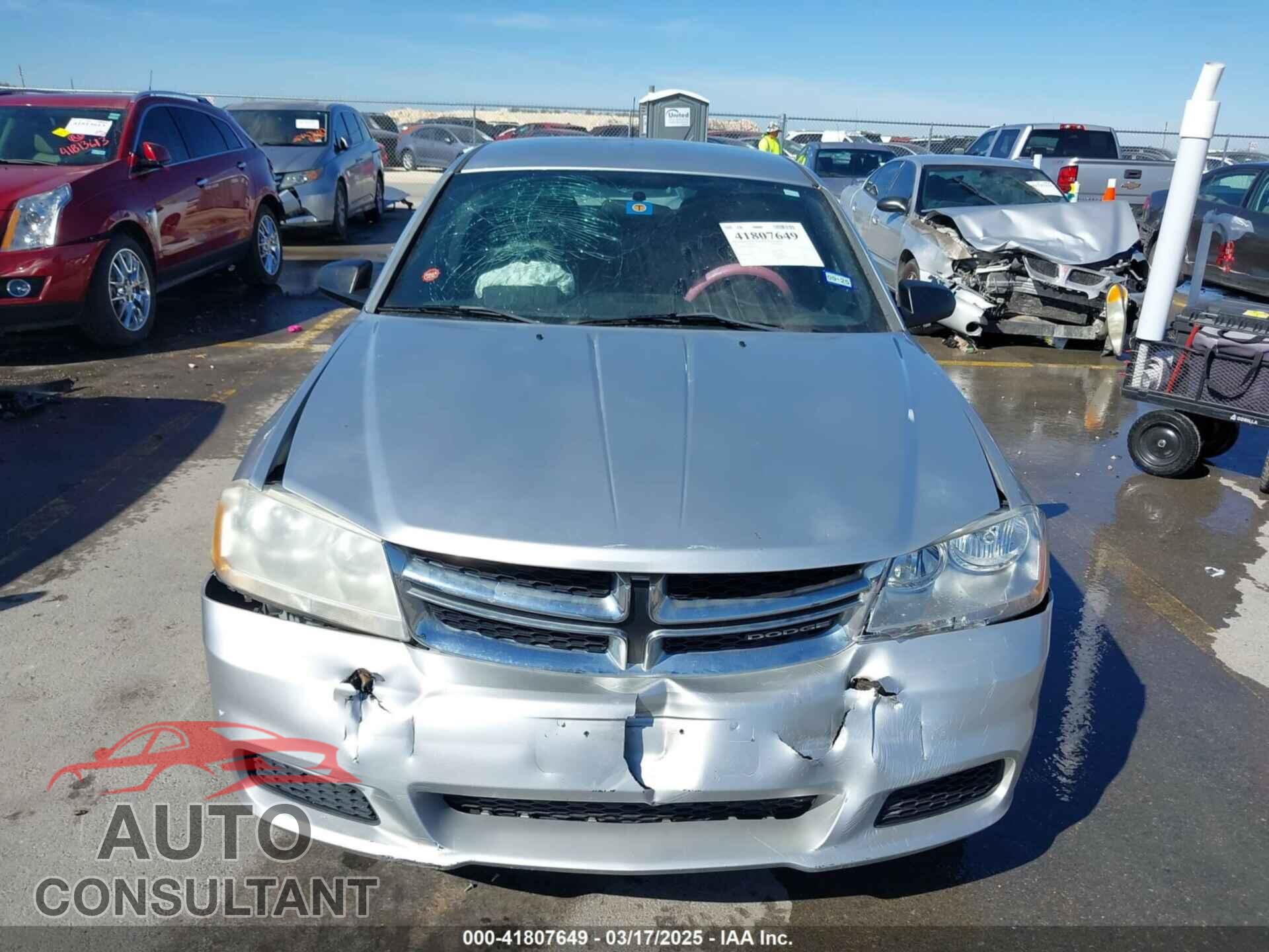 DODGE AVENGER 2011 - 1B3BD4FB4BN543663