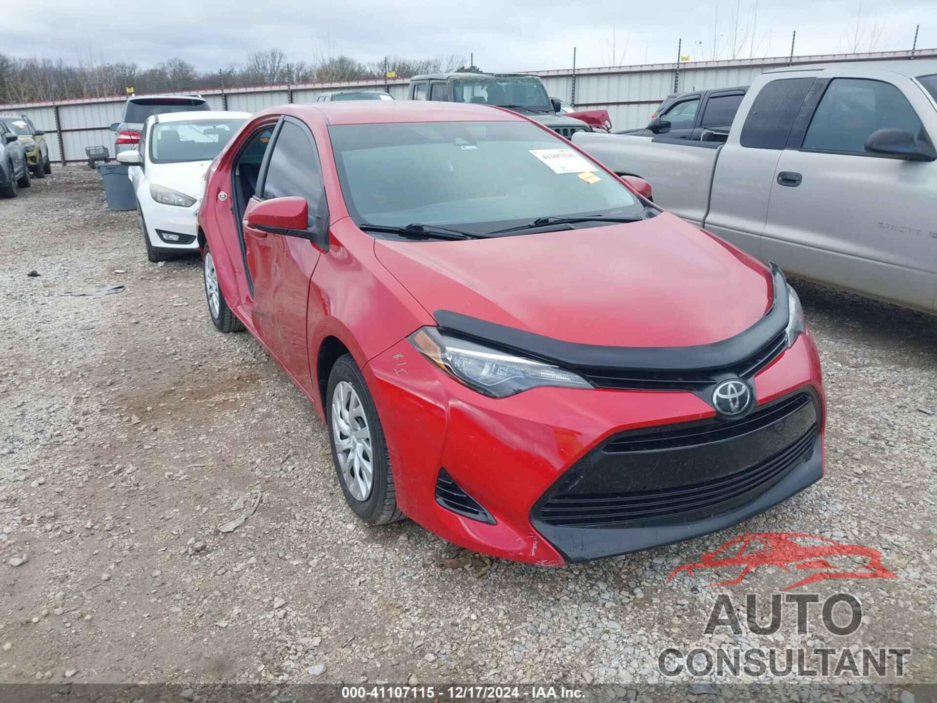 TOYOTA COROLLA 2019 - 5YFBURHE5KP857697