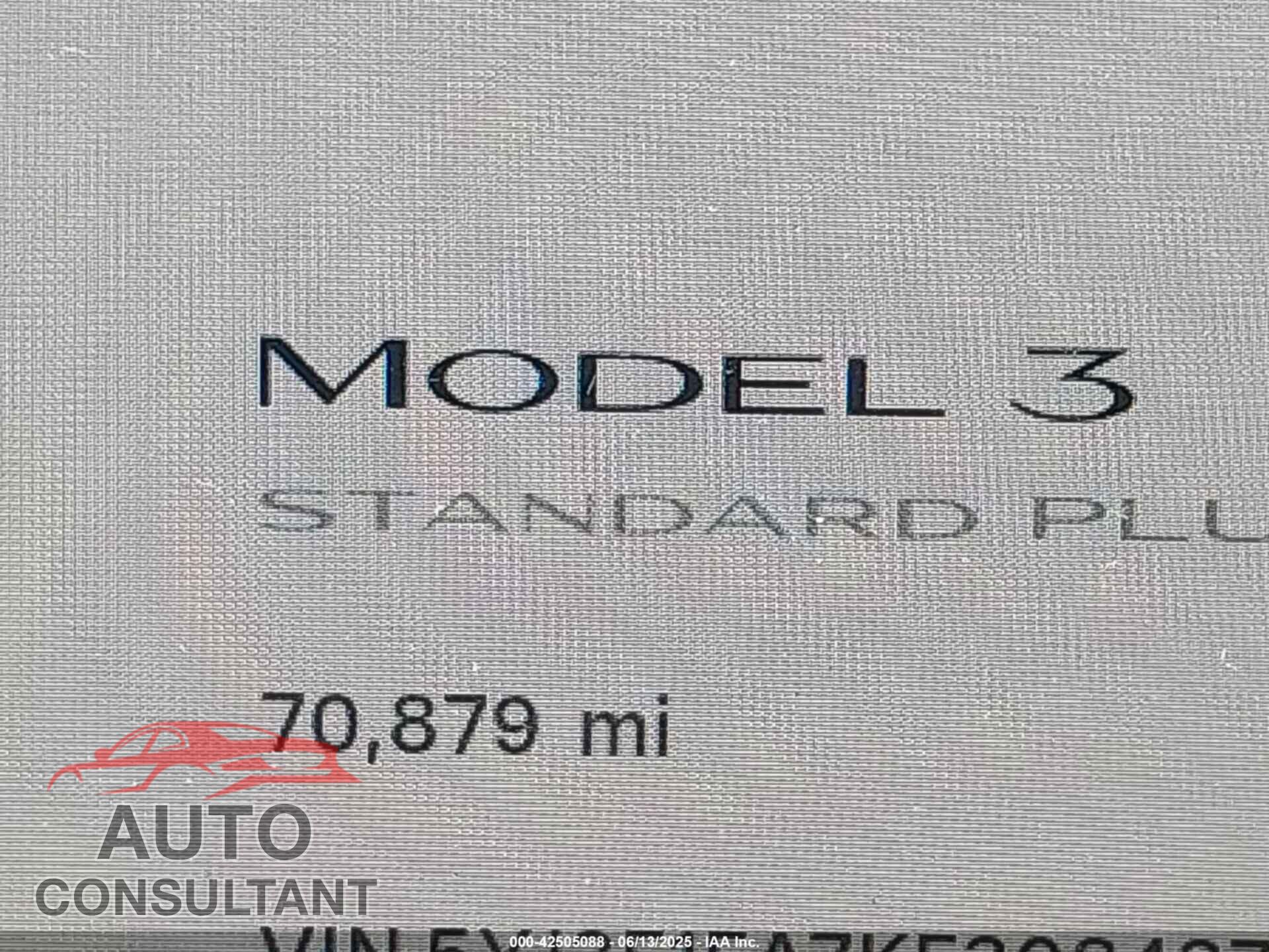 TESLA MODEL 3 2019 - 5YJ3E1EA7KF308437