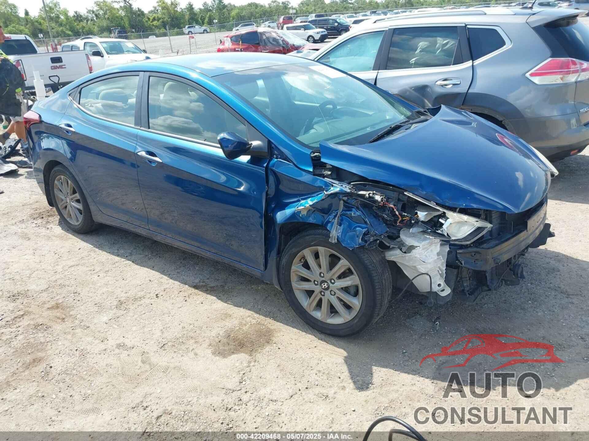 HYUNDAI ELANTRA 2015 - KMHDH4AE2FU320929