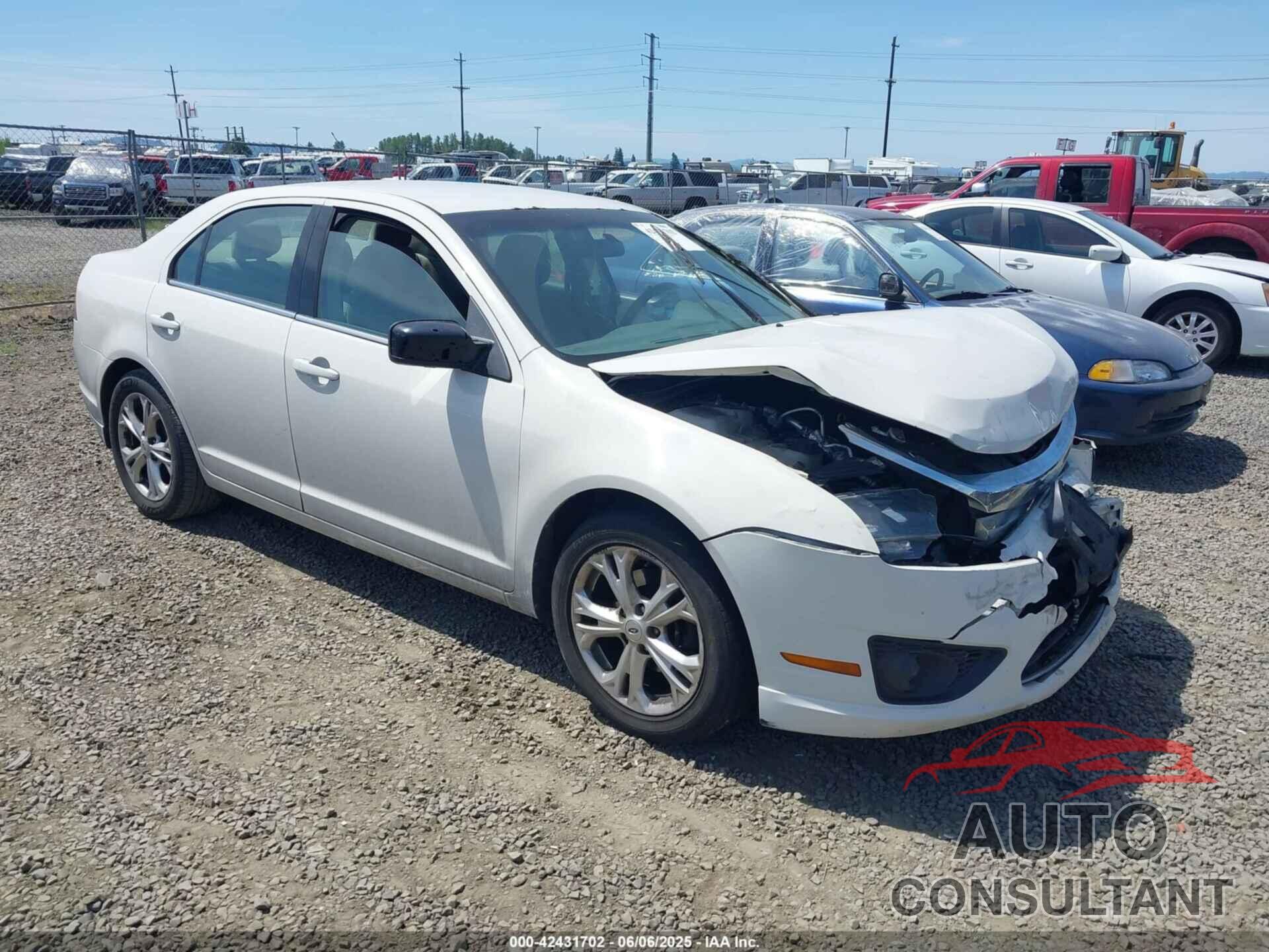 FORD FUSION 2012 - 3FAHP0HAXCR263781