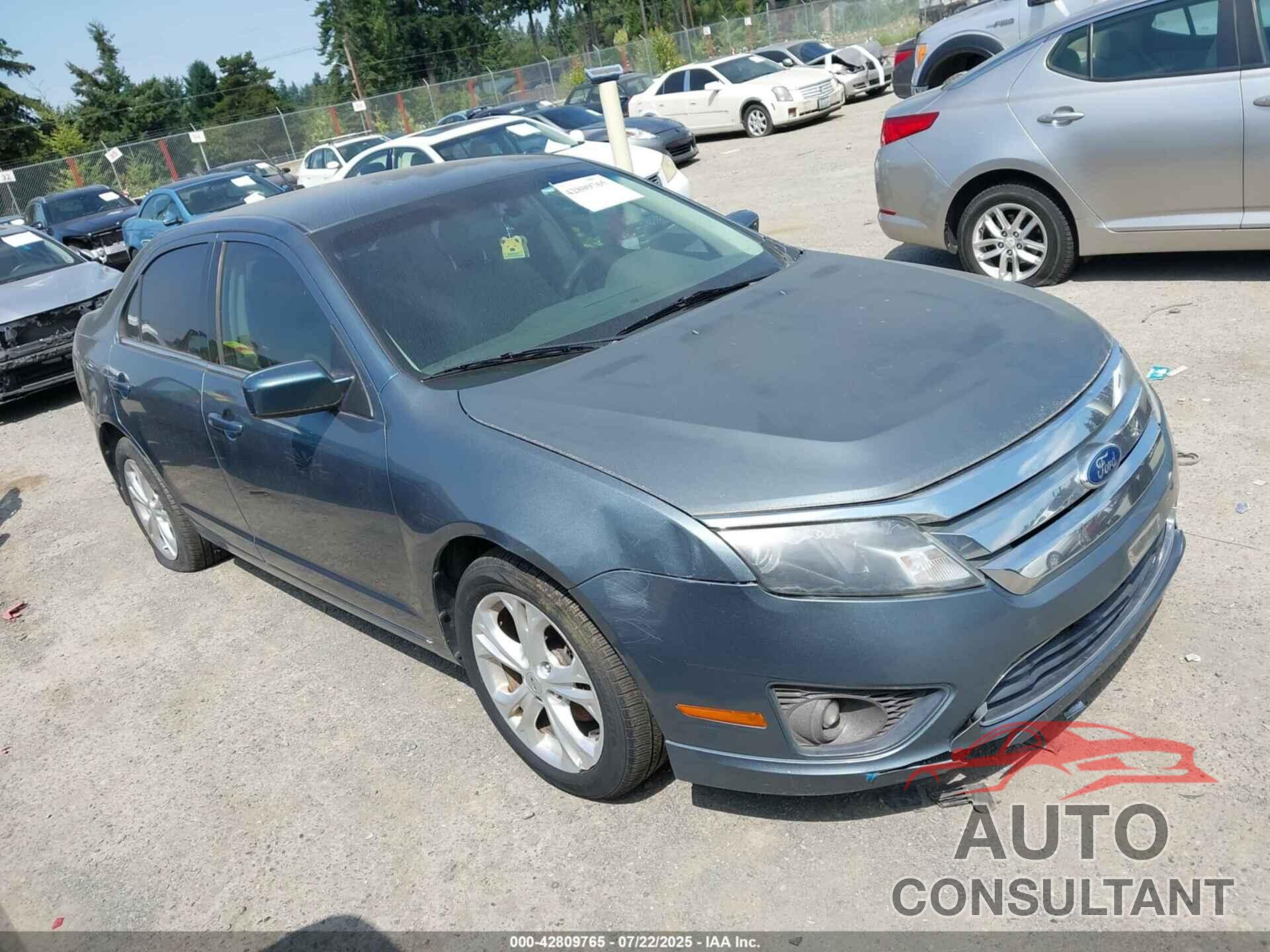 FORD FUSION 2012 - 3FAHP0HA4CR239590