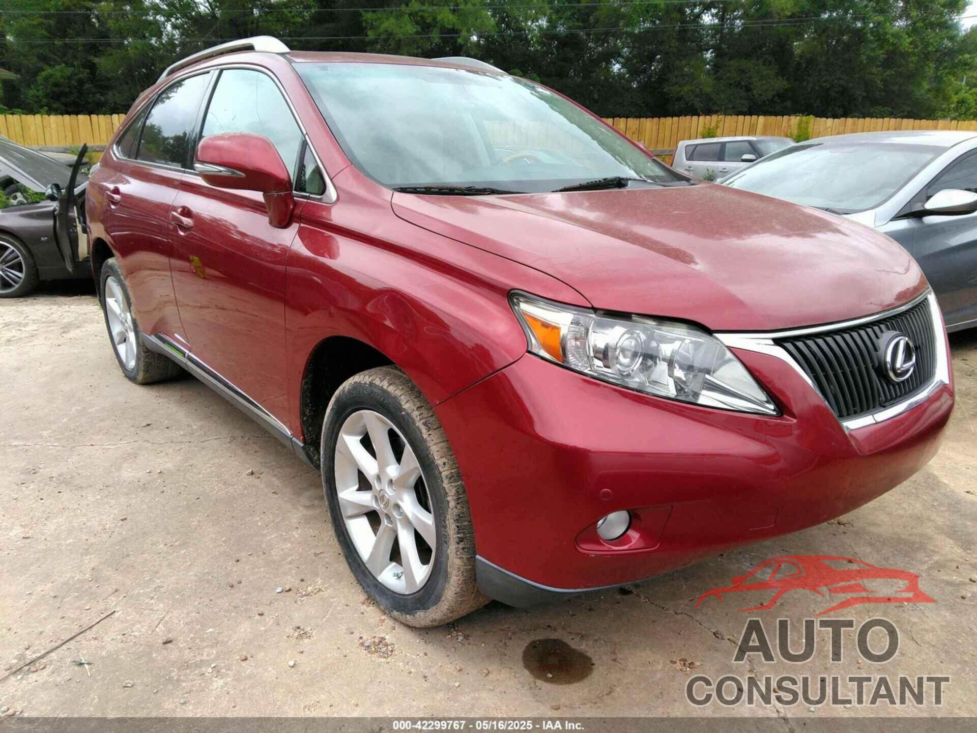 LEXUS RX 350 2010 - 2T2ZK1BA4AC029940