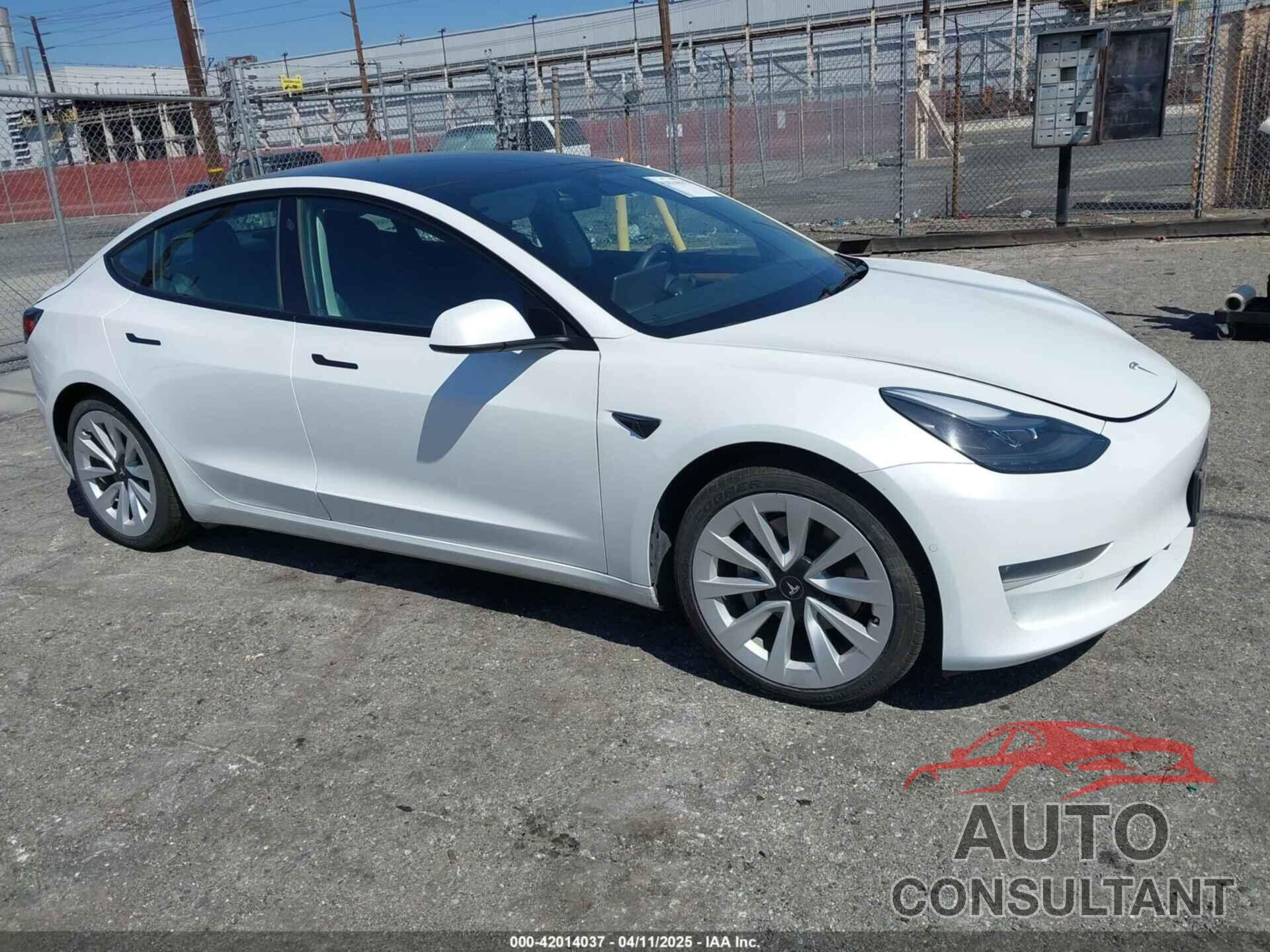 TESLA MODEL 3 2022 - 5YJ3E1EBXNF173967