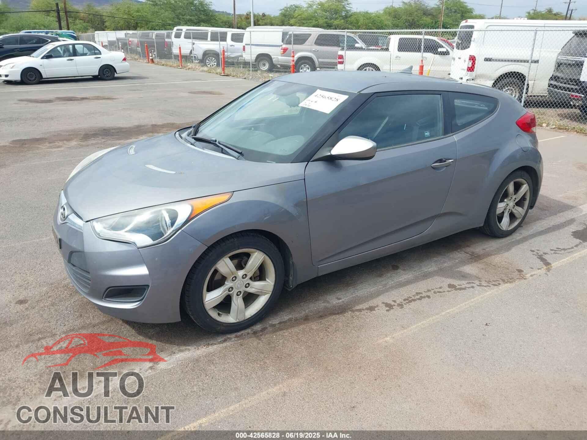 HYUNDAI VELOSTER 2012 - KMHTC6AD2CU026262