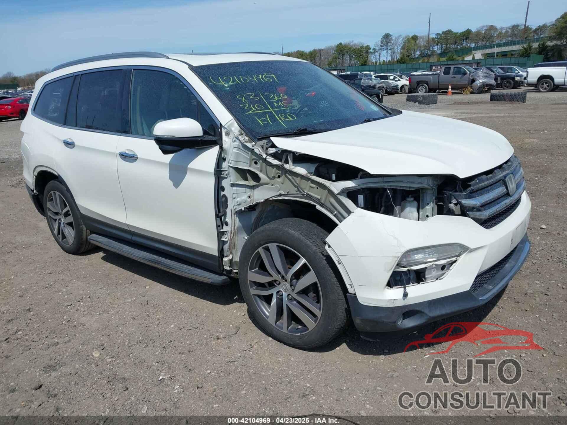 HONDA PILOT 2018 - 5FNYF6H9XJB053539
