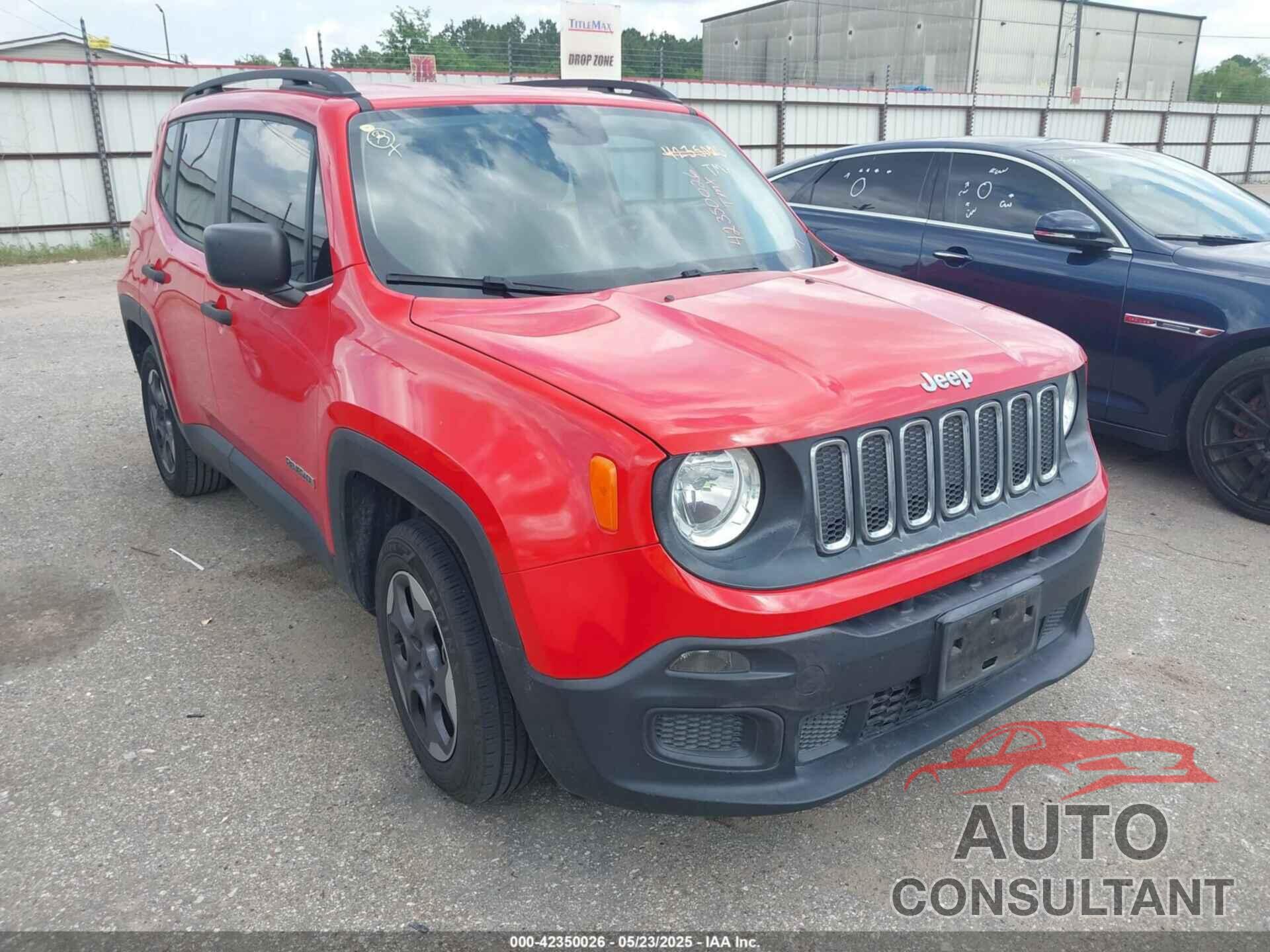 JEEP RENEGADE 2017 - ZACCJAAB2HPE65630