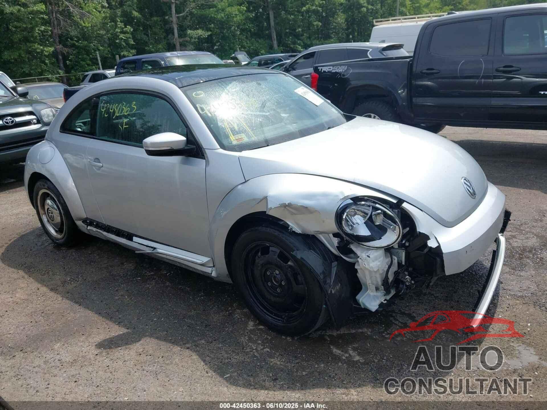 VOLKSWAGEN BEETLE 2013 - 3VWJX7AT5DM654445