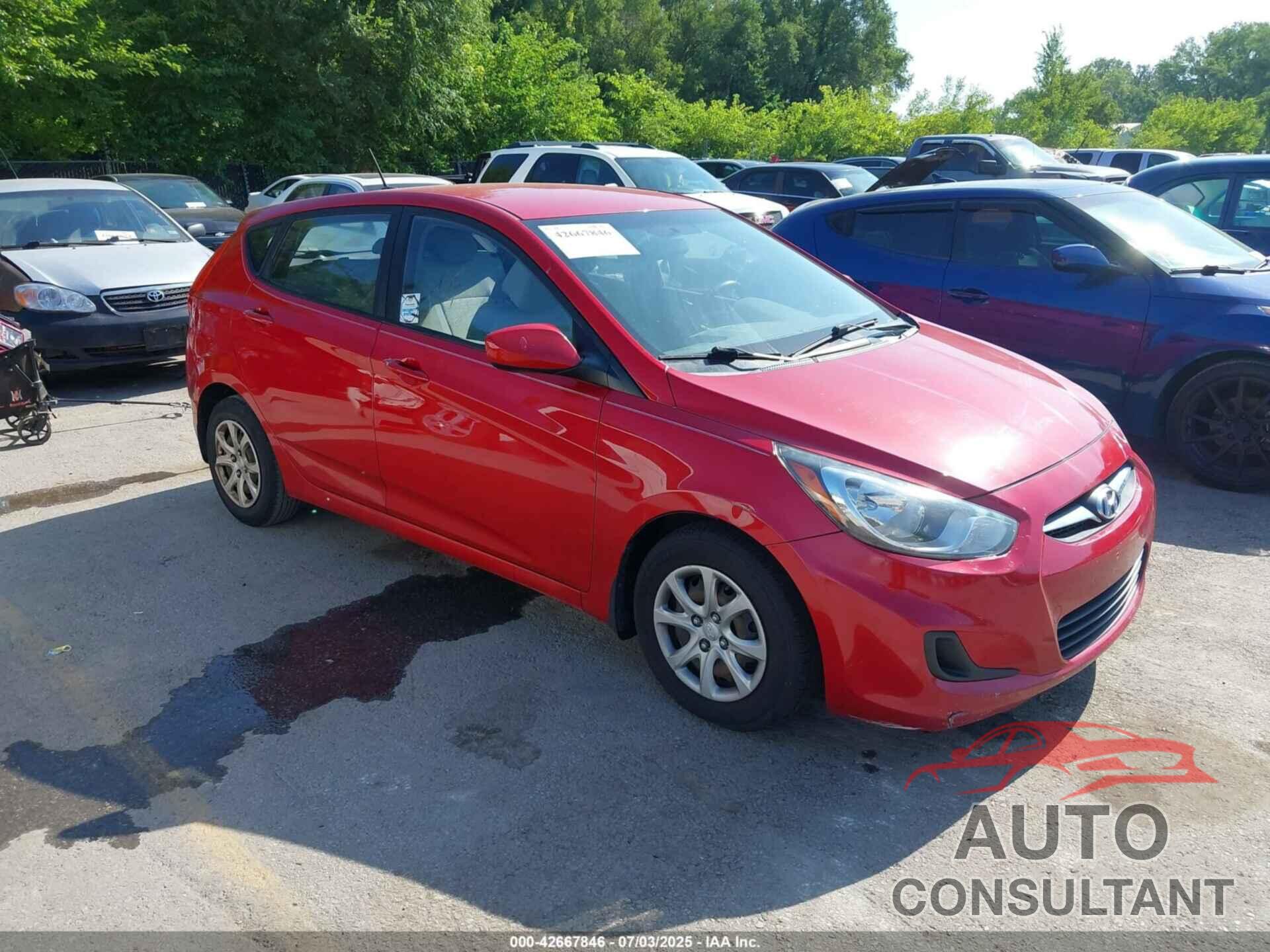 HYUNDAI ACCENT 2012 - KMHCT5AE9CU047449