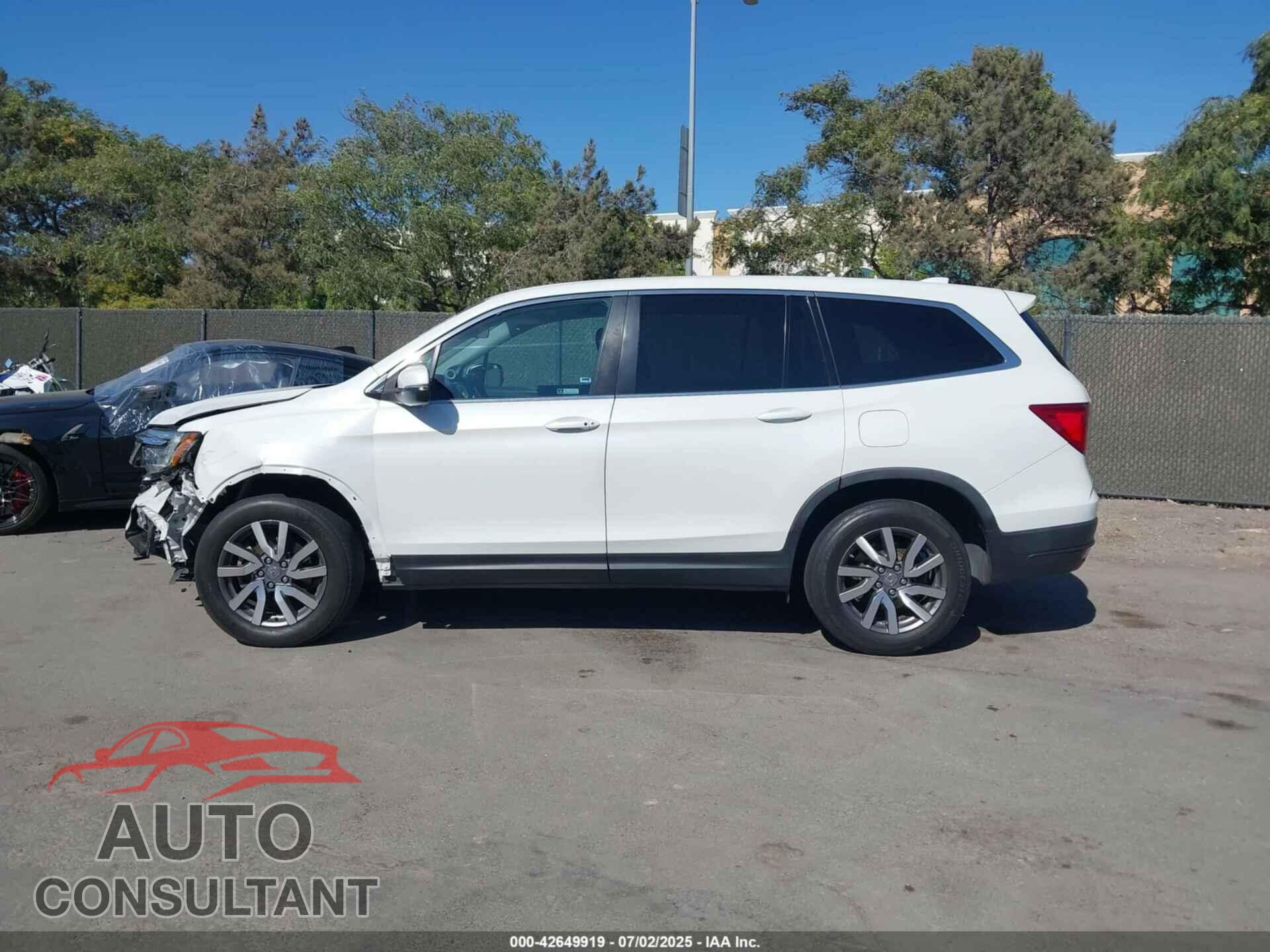 HONDA PILOT 2021 - 5FNYF5H37MB038393