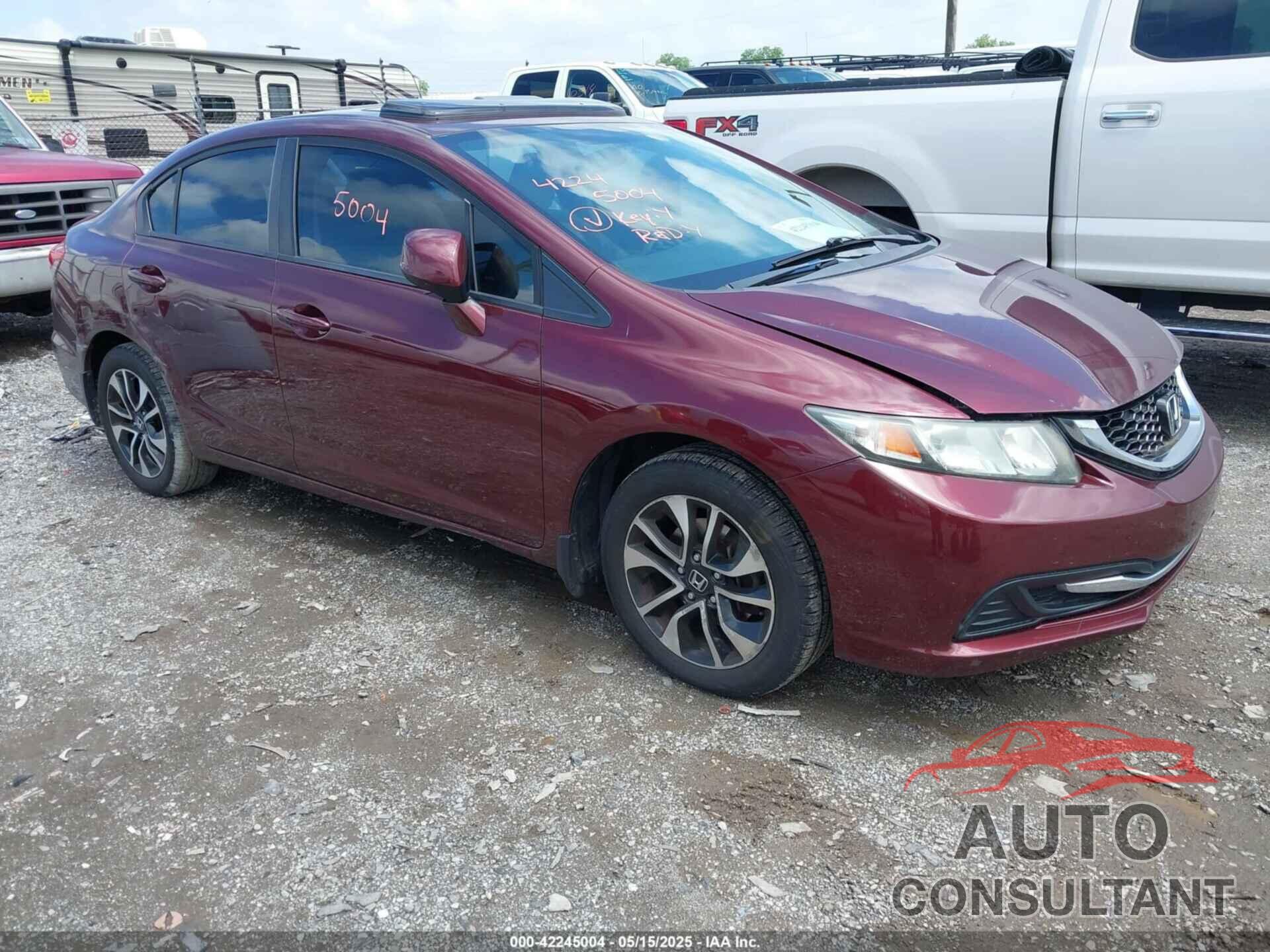 HONDA CIVIC 2013 - 19XFB2F8XDE274655