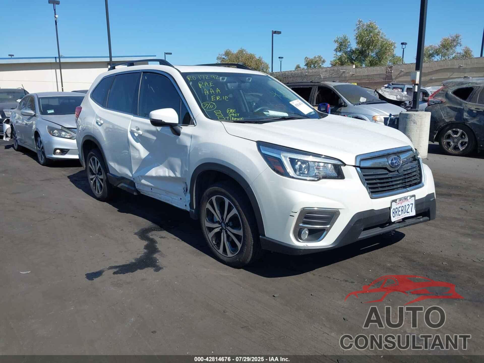 SUBARU FORESTER 2020 - JF2SKASC6LH559639