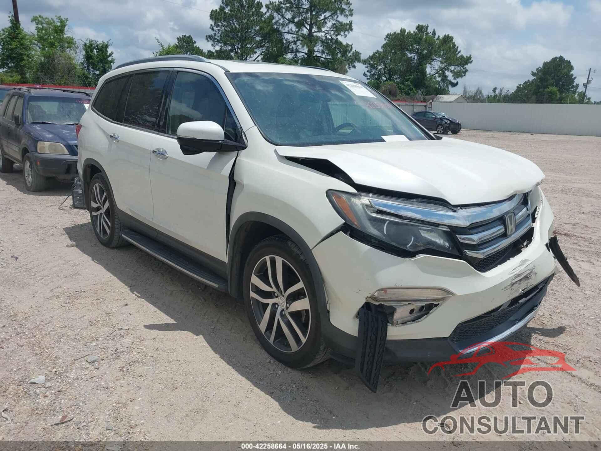 HONDA PILOT 2016 - 5FNYF5H93GB059508