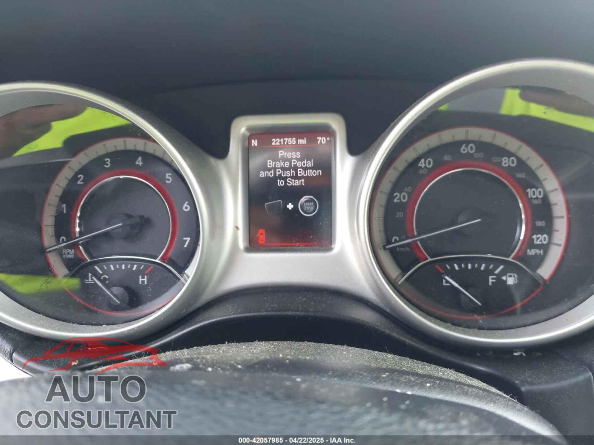 DODGE JOURNEY 2013 - 3C4PDCEG7DT682670