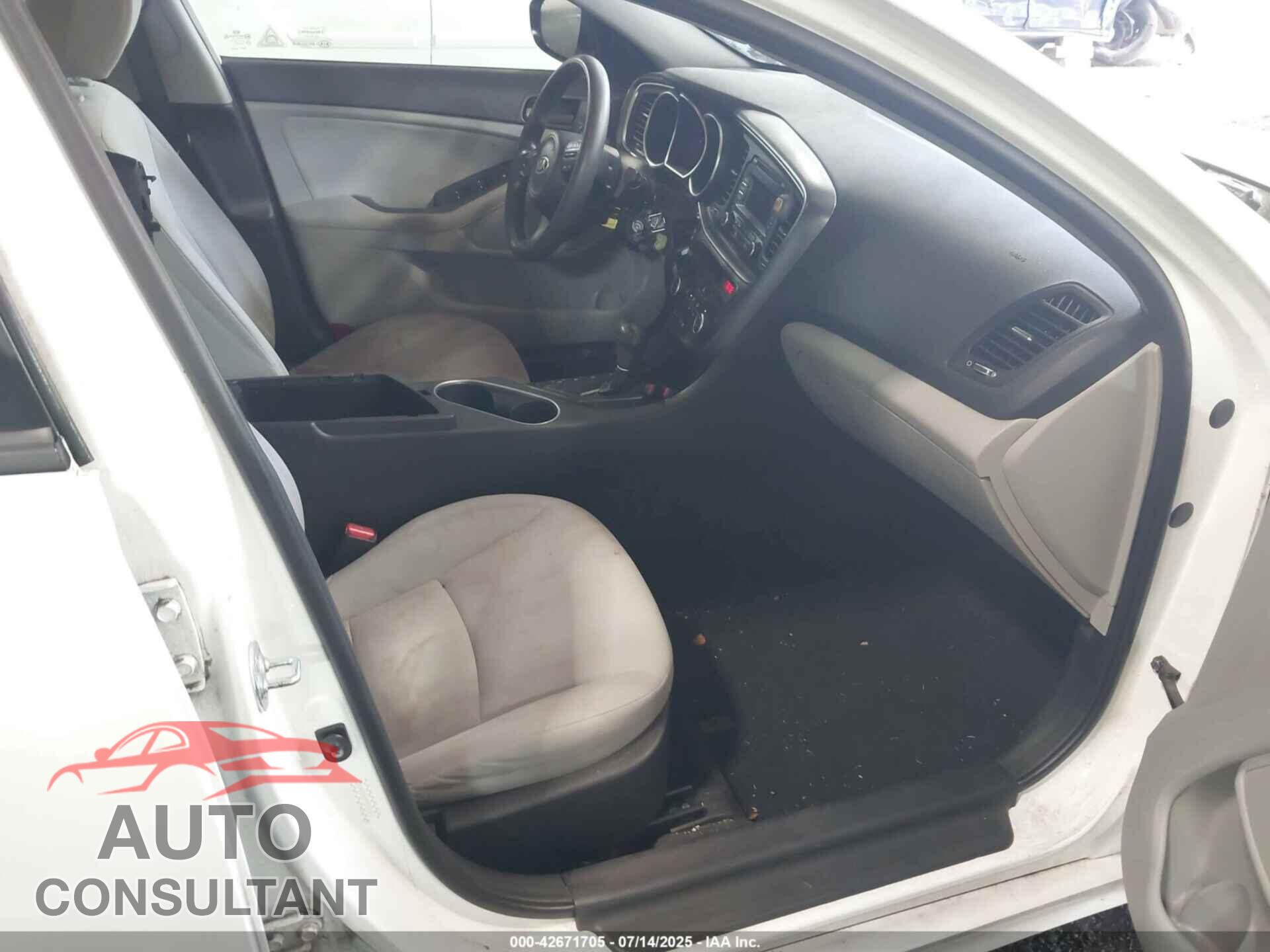 KIA OPTIMA 2014 - KNAGM4A79E5478074