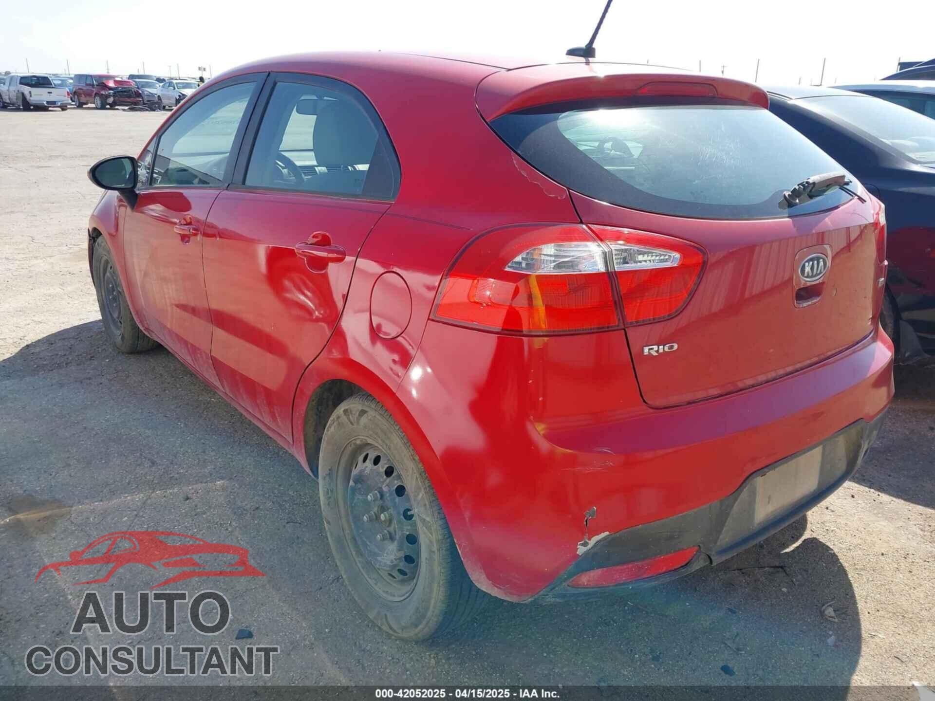 KIA RIO5 2012 - KNADM5A35C6058809