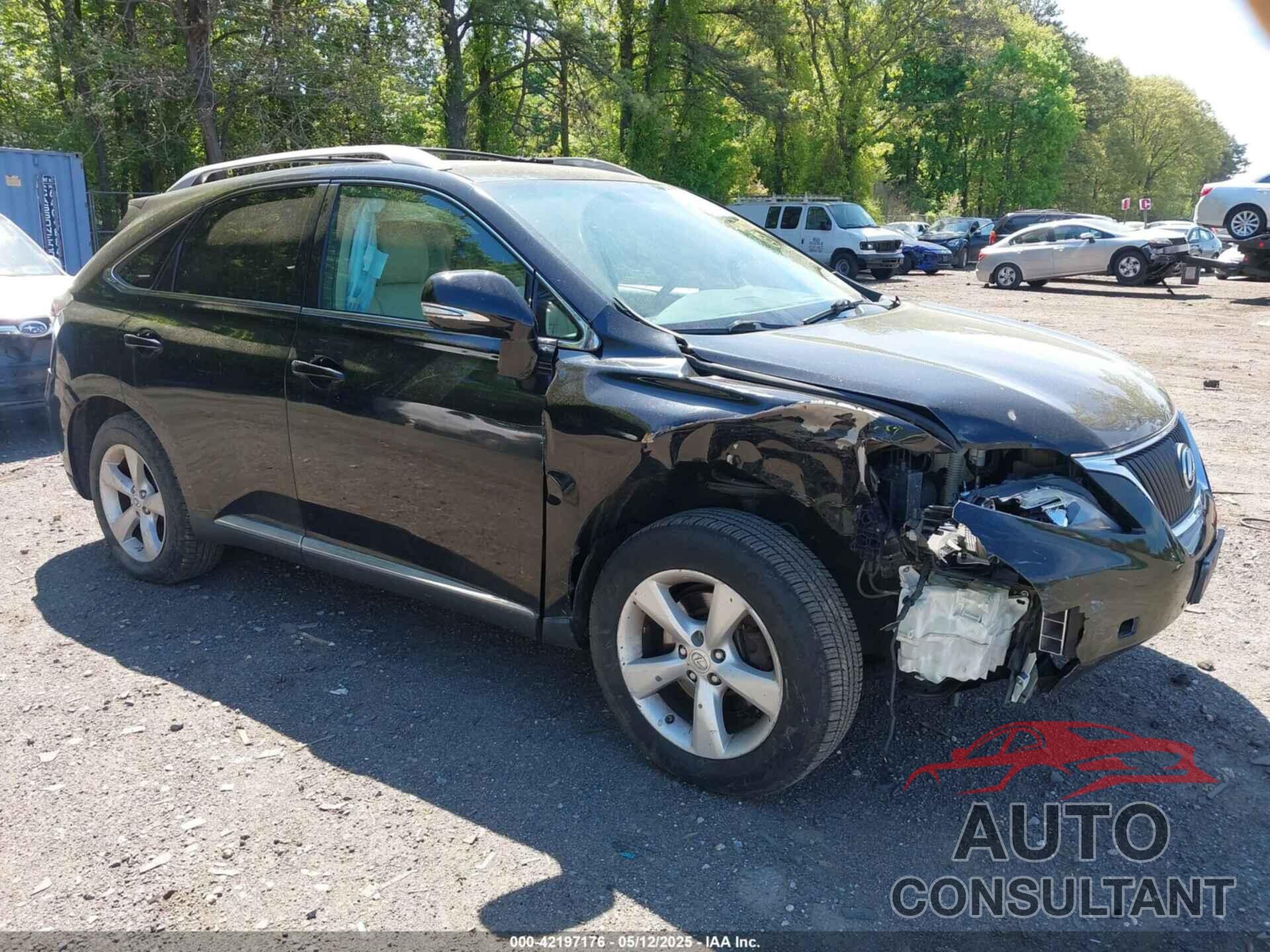 LEXUS RX 350 2012 - 2T2BK1BAXCC149004