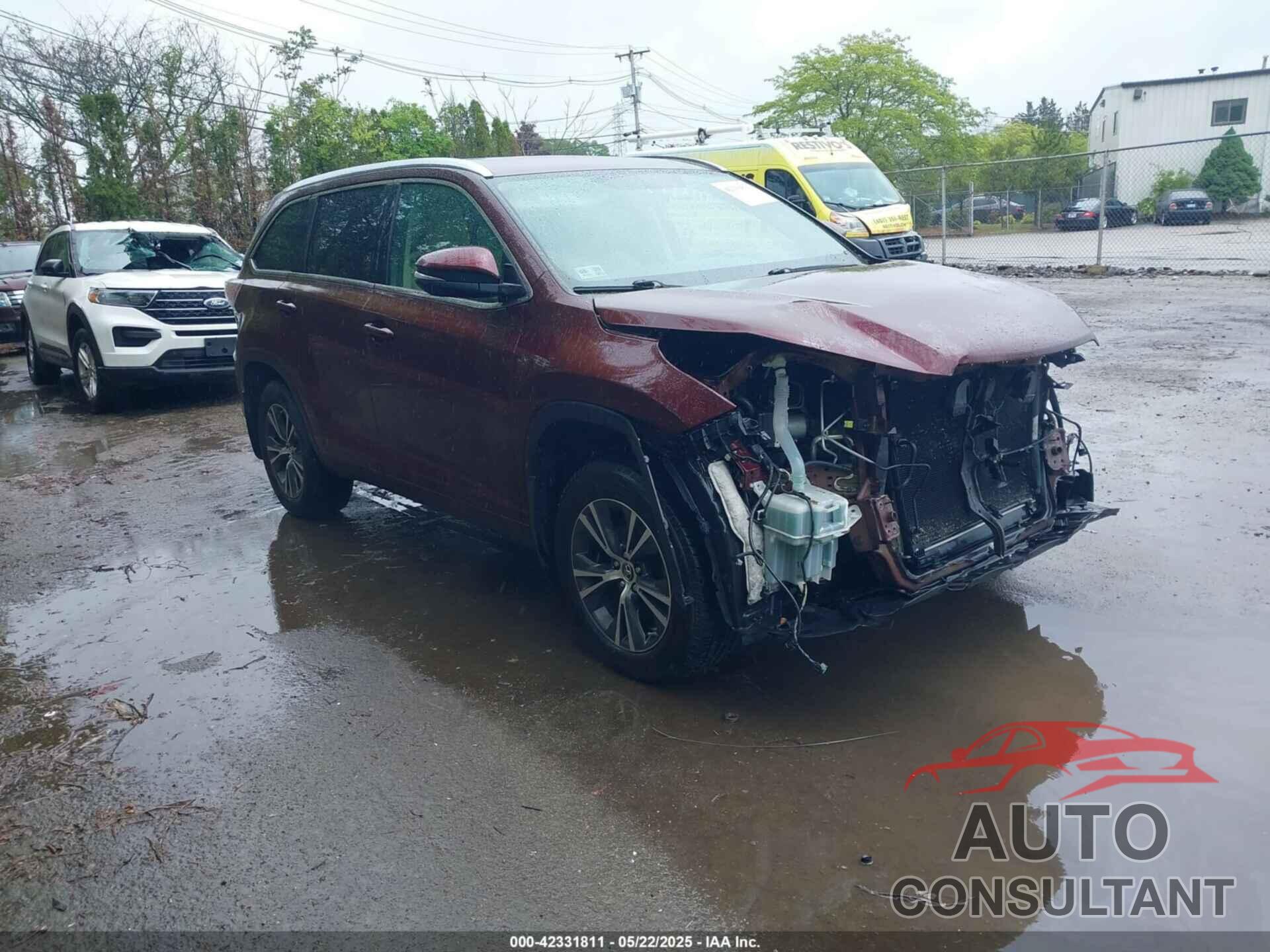 TOYOTA HIGHLANDER 2016 - 5TDJKRFH8GS277292