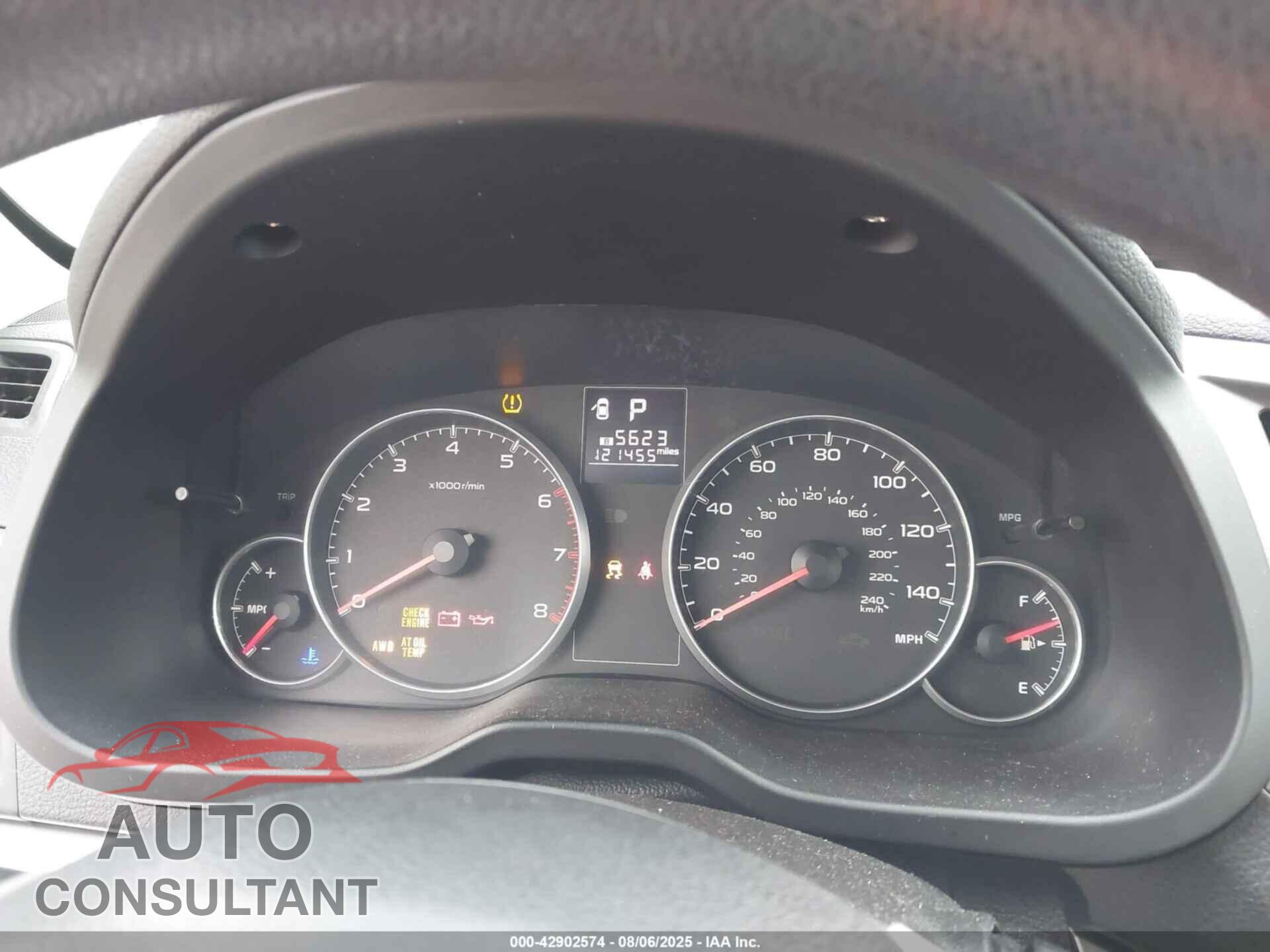 SUBARU LEGACY 2014 - 4S3BMBA60E3022498
