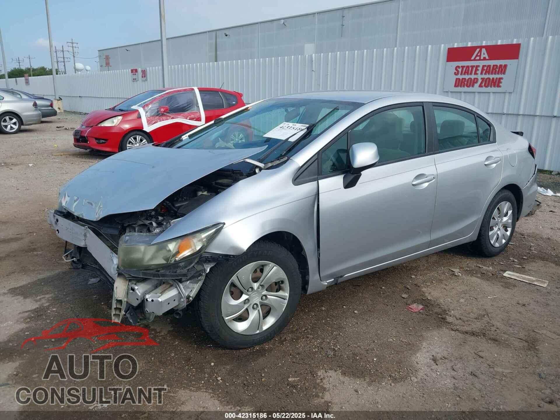 HONDA CIVIC 2013 - 19XFB2F59DE072198
