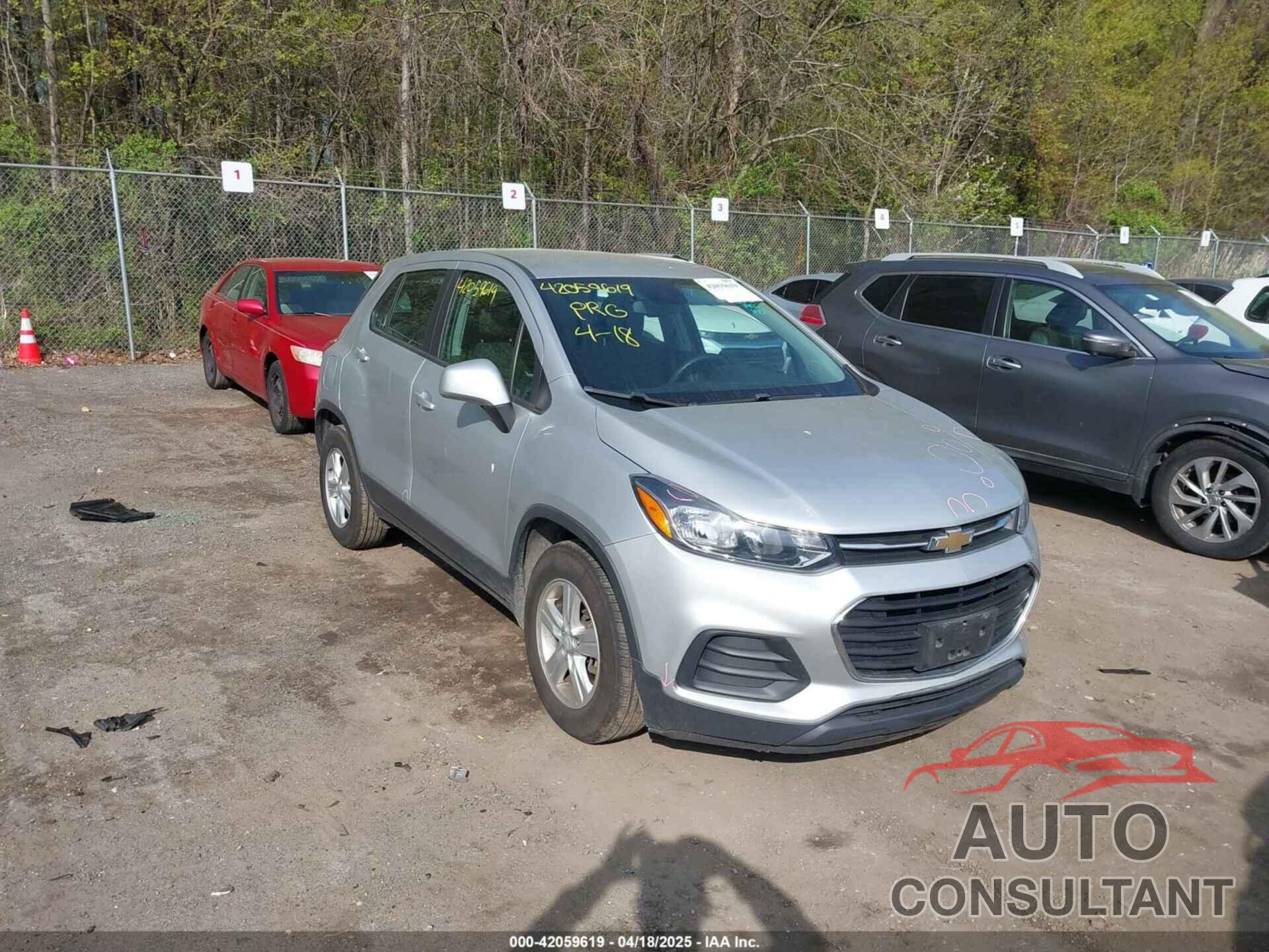 CHEVROLET TRAX 2019 - 3GNCJKSB8KL356021
