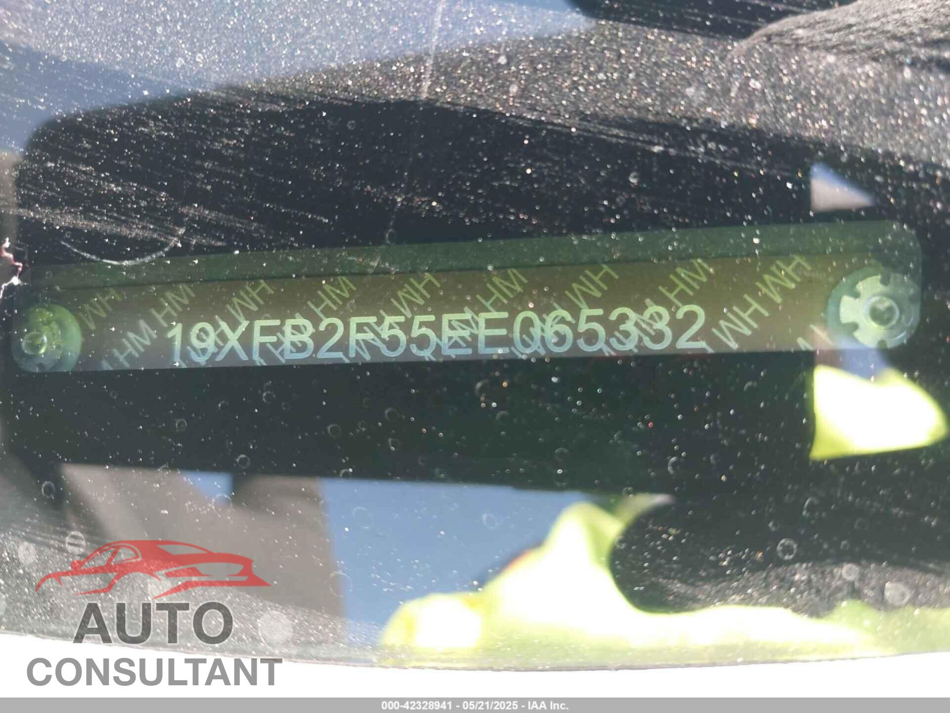 HONDA CIVIC 2014 - 19XFB2F55EE065332