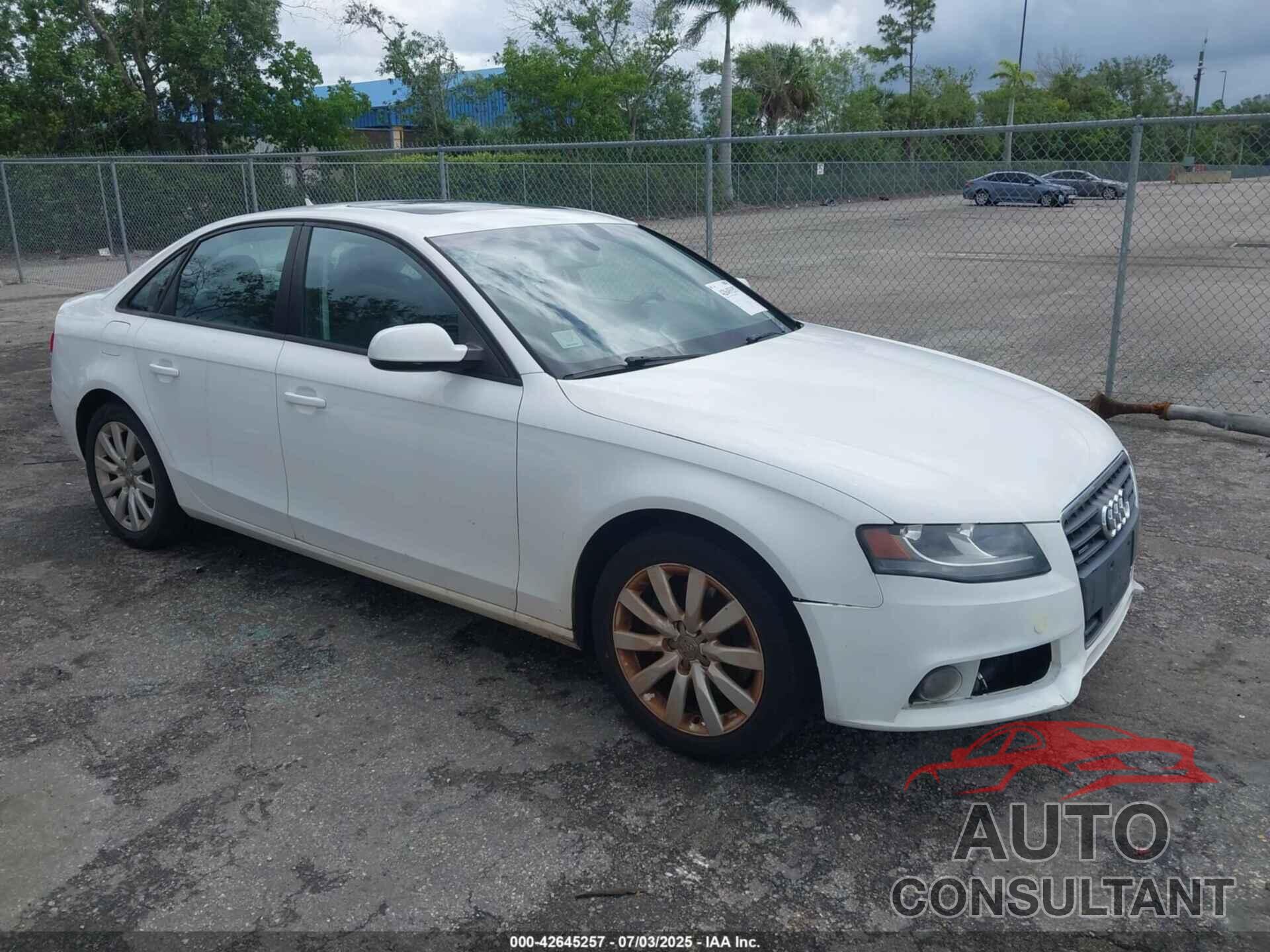 AUDI A4 2012 - WAUBFAFL1CA113871