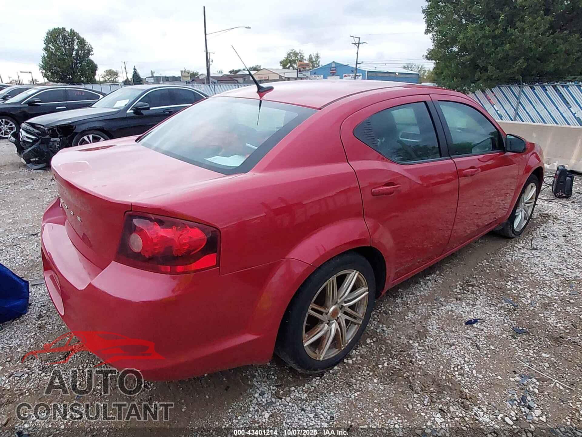 DODGE AVENGER 2011 - 1B3BD2FB2BN534416