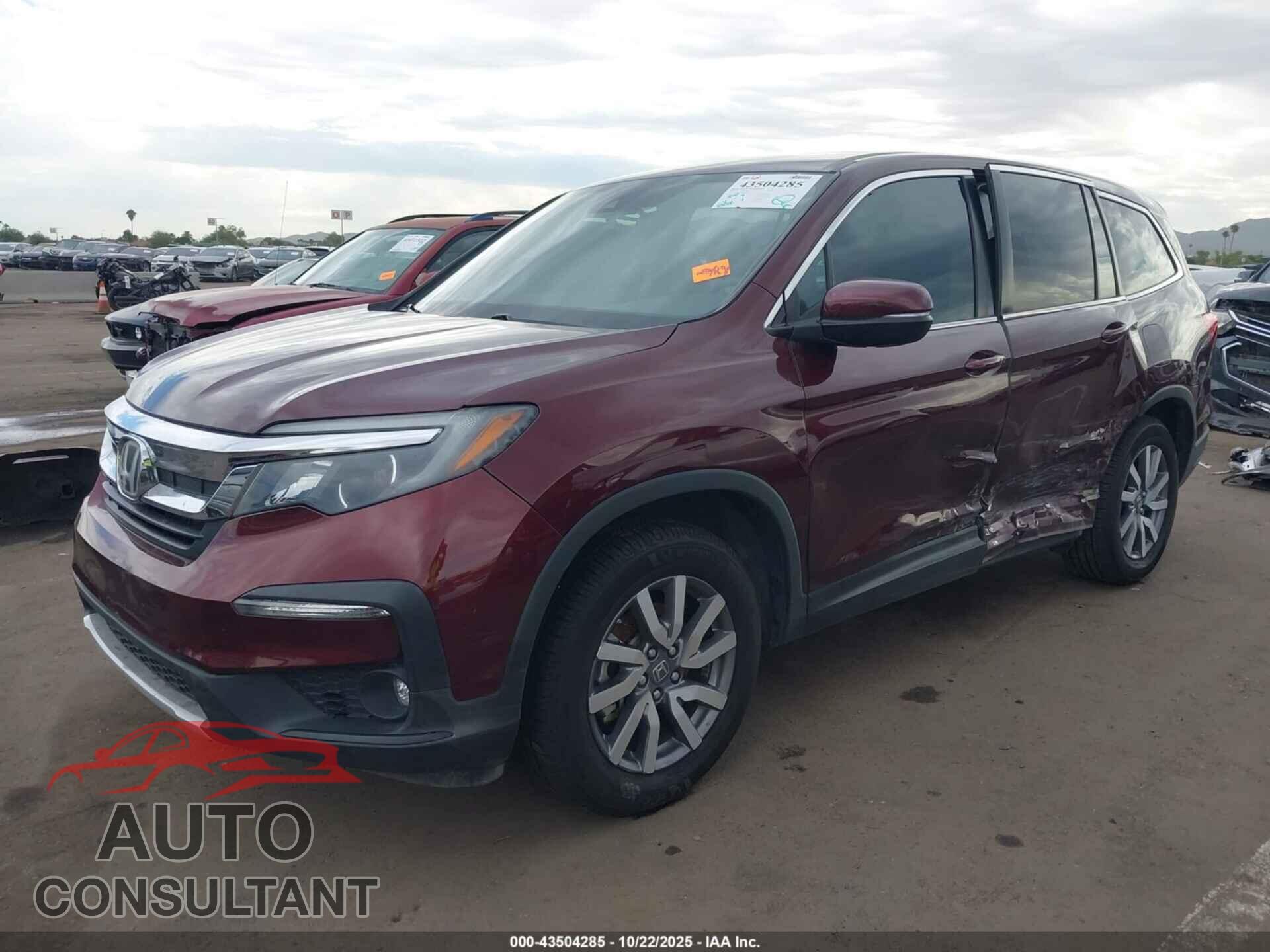 HONDA PILOT 2019 - 5FNYF5H33KB036346