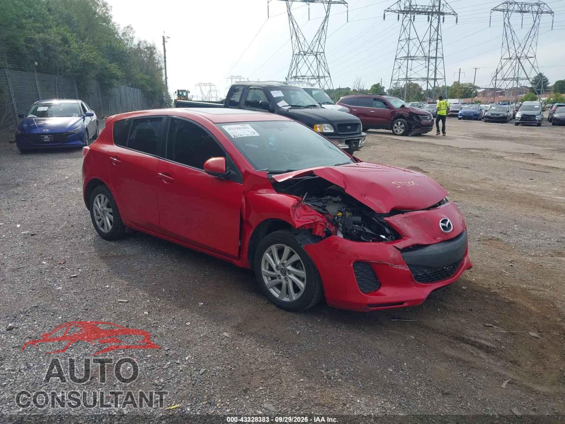 MAZDA MAZDA3 2013 - JM1BL1LP8D1835567