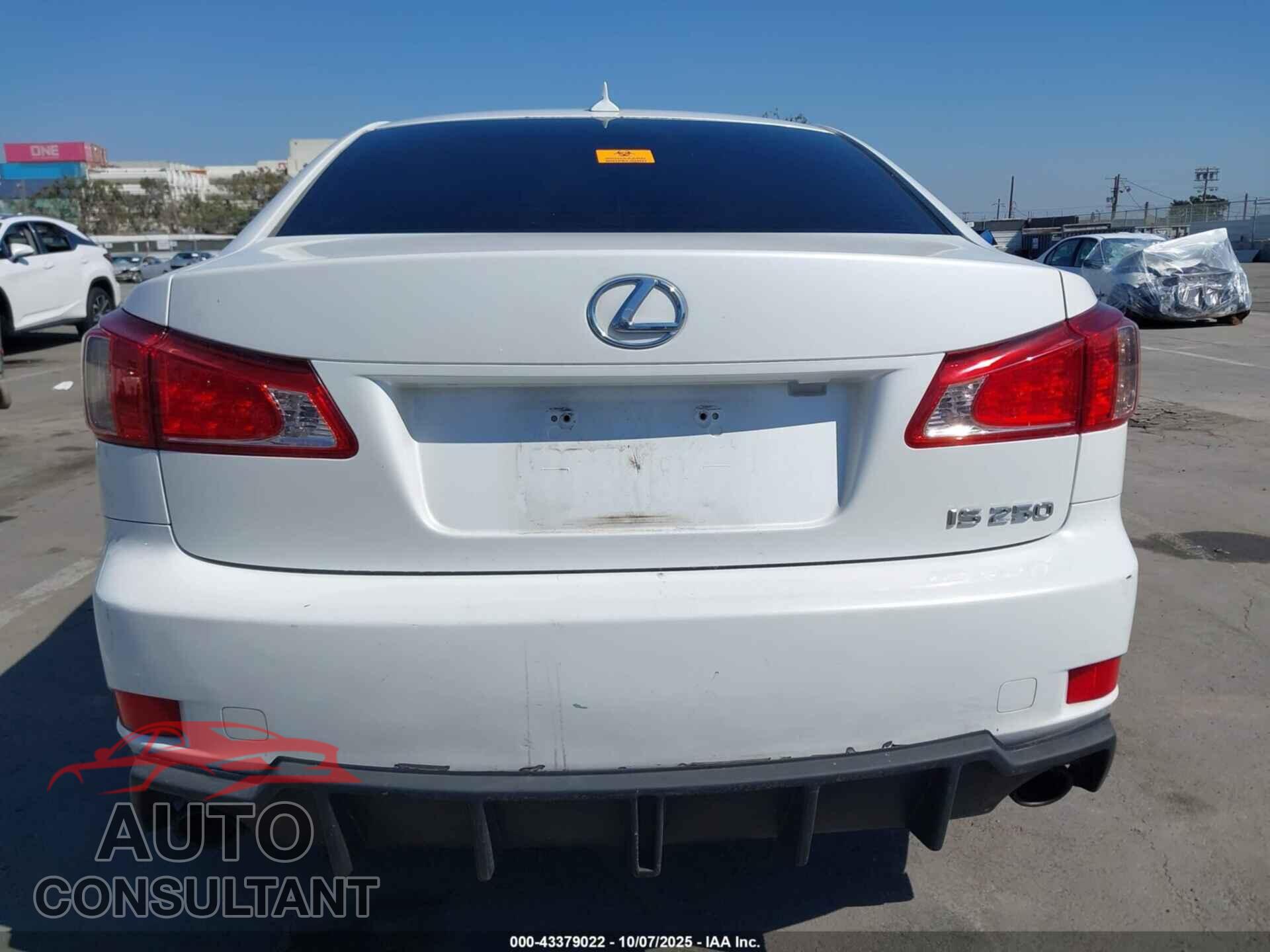 LEXUS IS 250 2012 - JTHBF5C2XC5157025