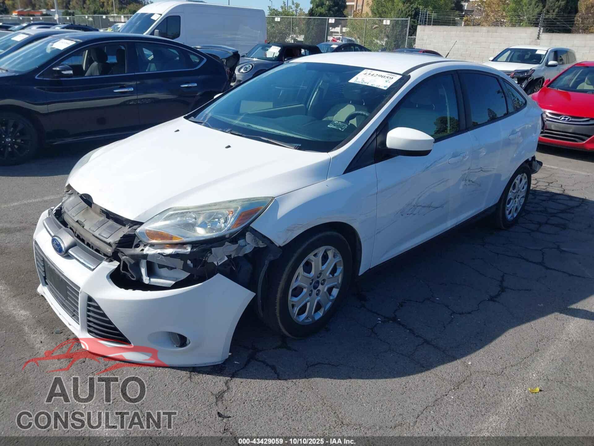 FORD FOCUS 2012 - 1FAHP3F2XCL222384