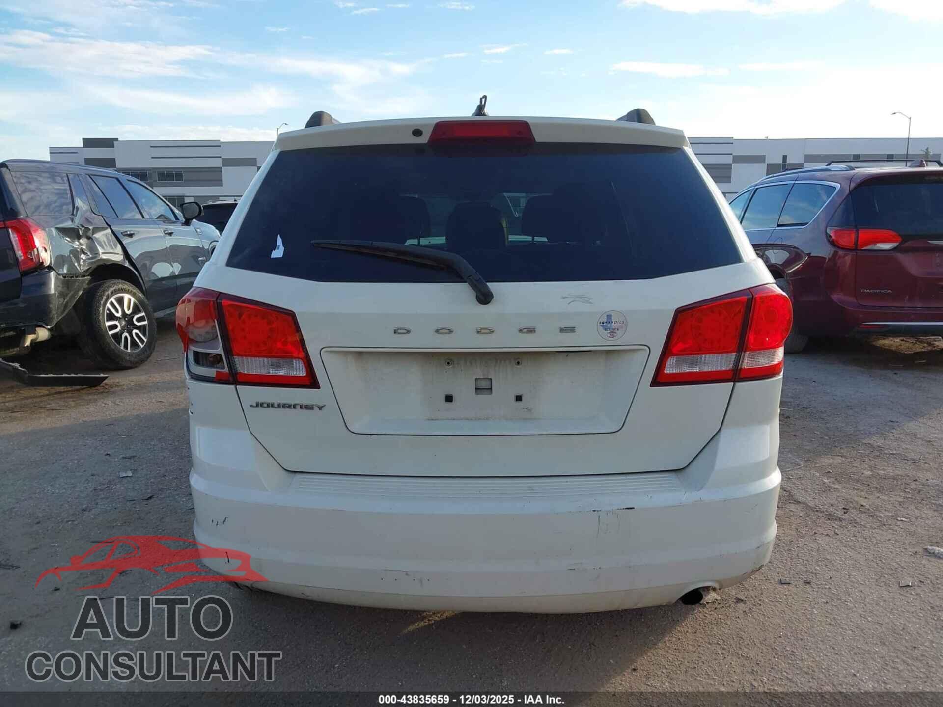 DODGE JOURNEY 2012 - 3C4PDCAB4CT225338