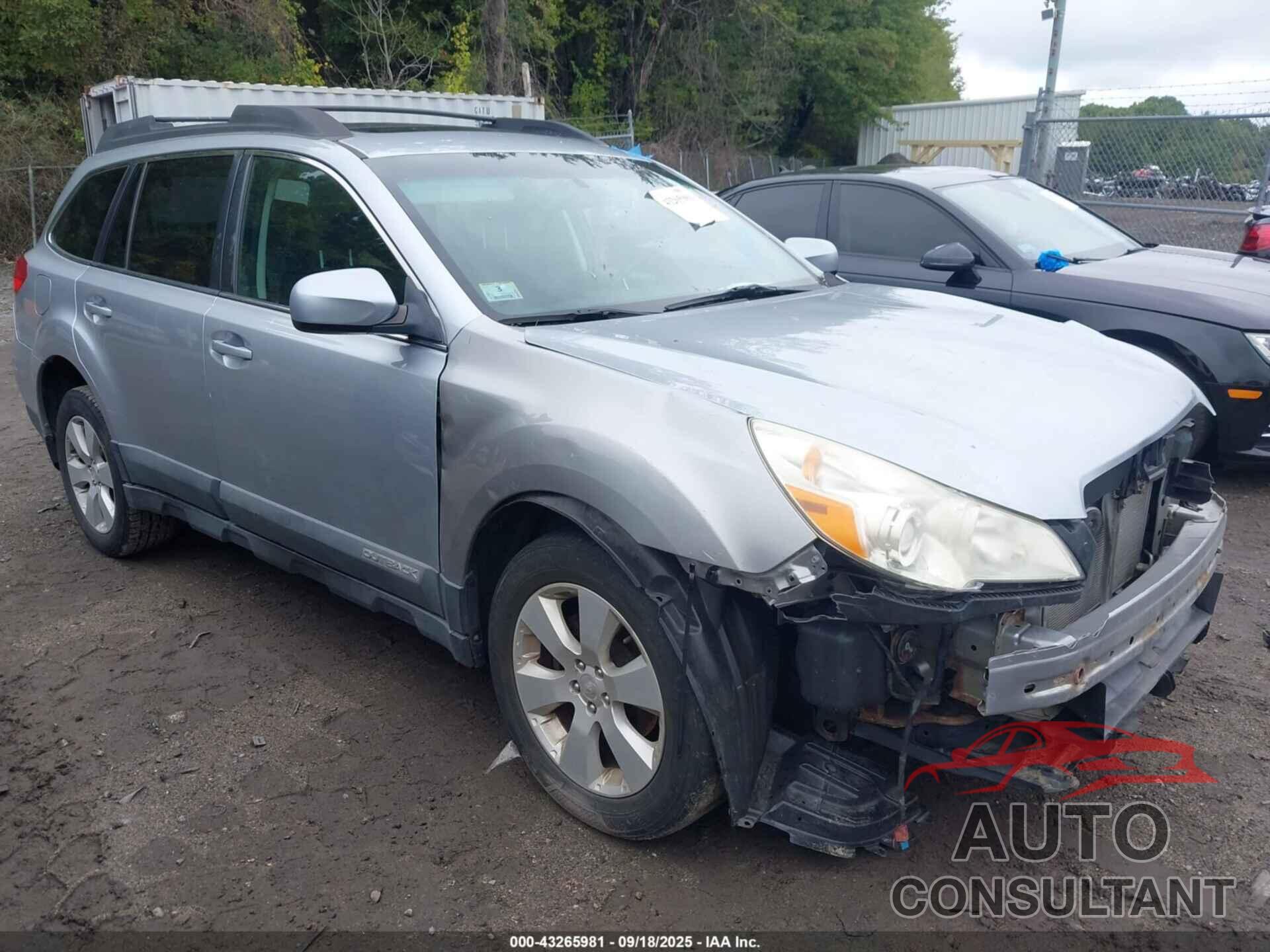 SUBARU OUTBACK 2012 - 4S4BRBGC1C3212611
