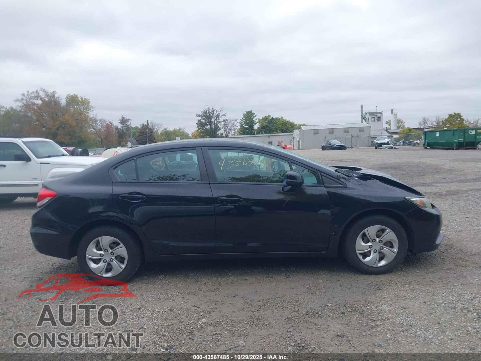 HONDA CIVIC 2013 - 19XFB2F59DE001681